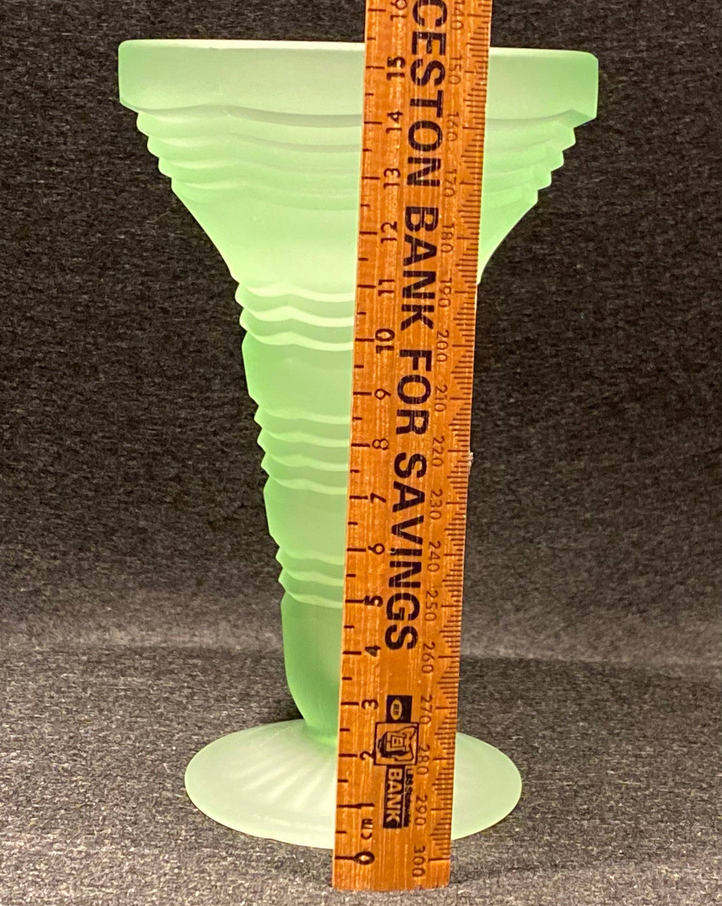 Uranium glass Vase - Crown Crystal Australia