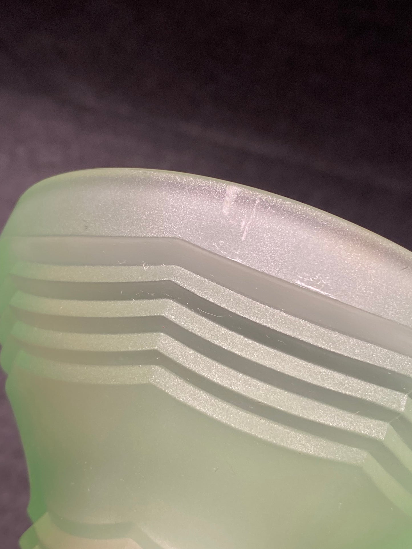 Uranium glass Vase - Crown Crystal Australia