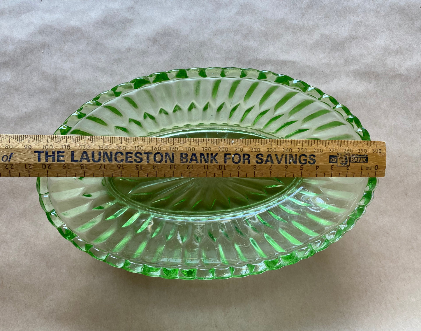 Crown Crystal Australia Uranium glass bowl