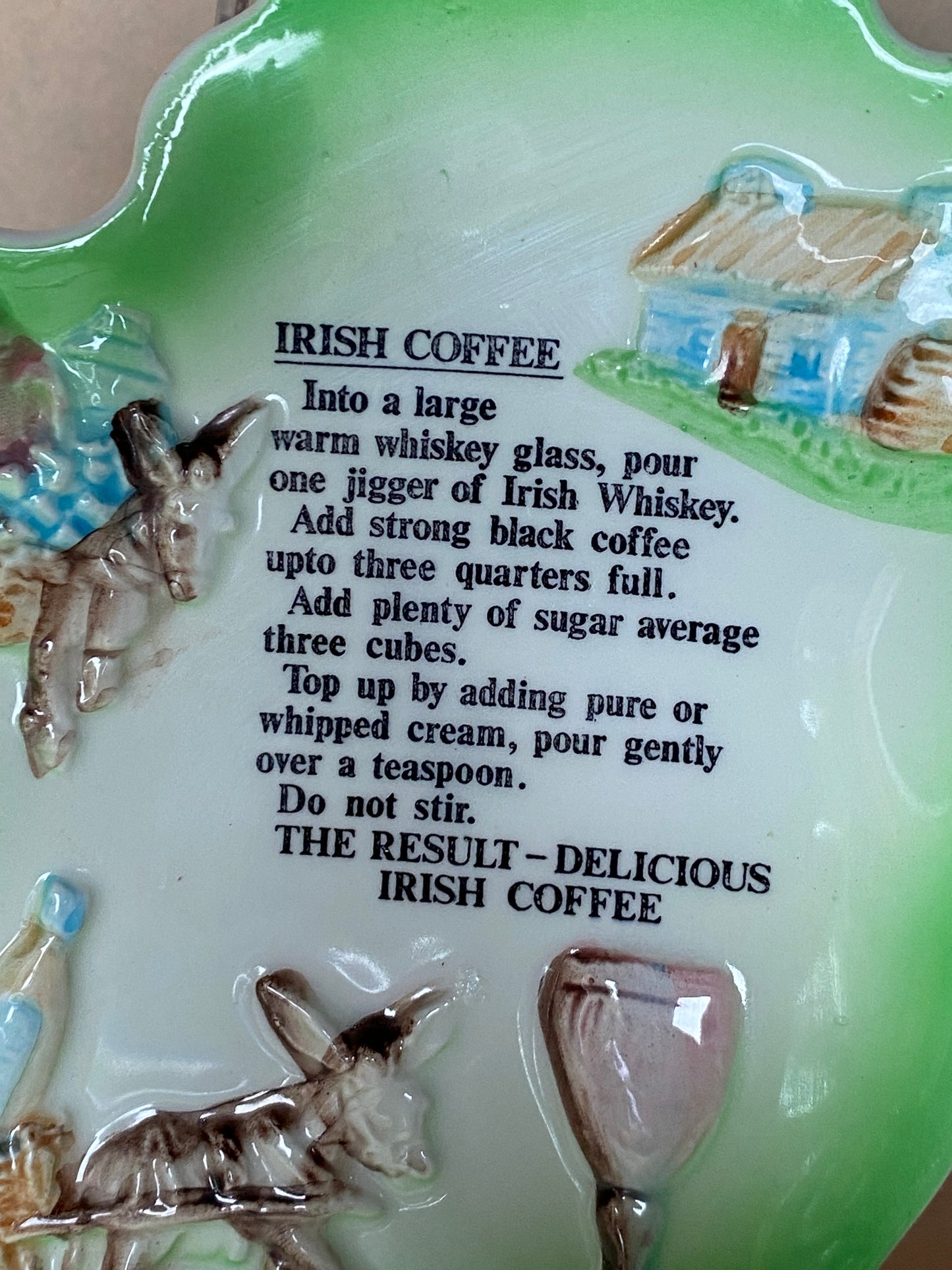 Vintage Irish Coffee Ireland plate