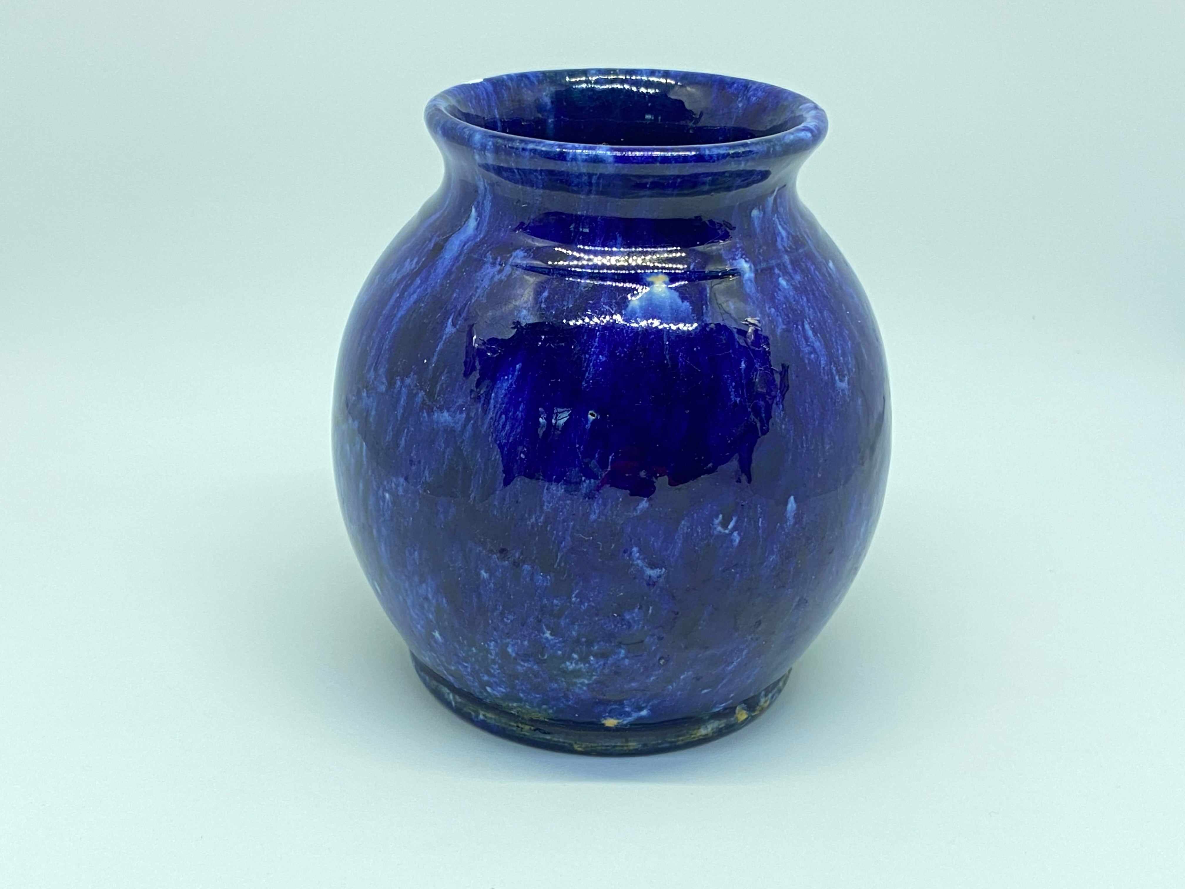 John Campbell Tasmania - Blue Vase With Repair - Shape 8L – The Happy ...