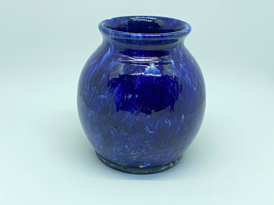 John Campbell Tasmania - Blue vase with repair - Shape 8L