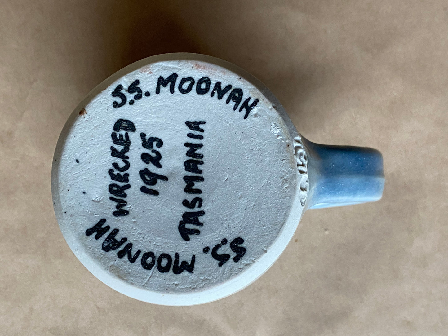 Cynthia Mitchell Commemorative Mug: SS Moonah - one of a kind
