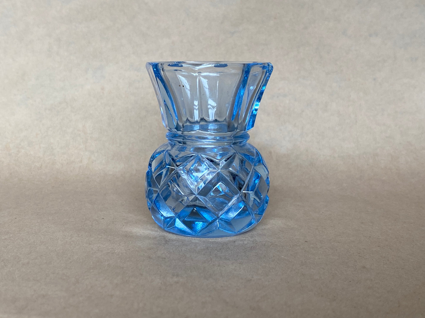 Vintage thistle glass vase from Czechoslovakia
