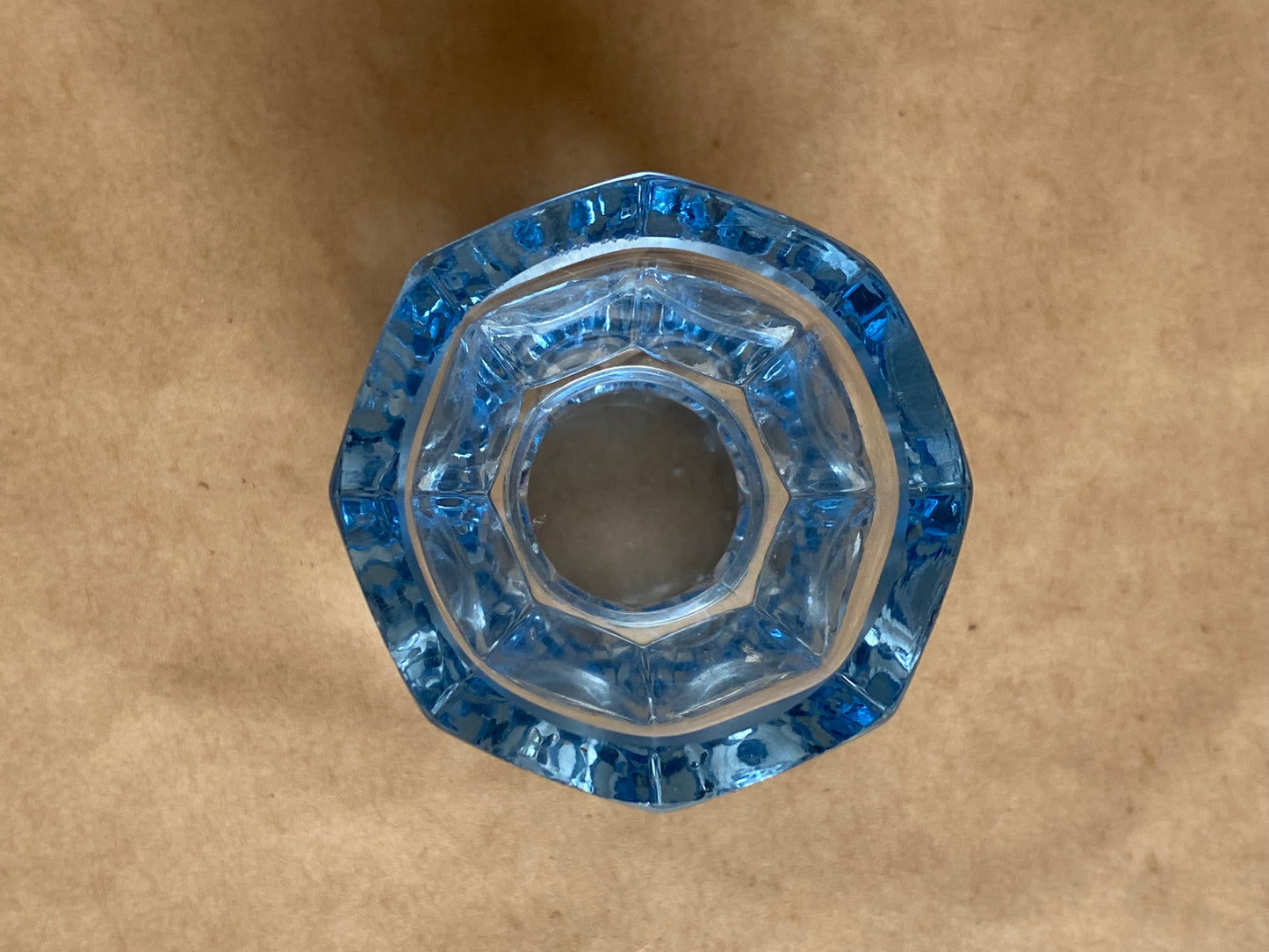 Vintage thistle glass vase from Czechoslovakia