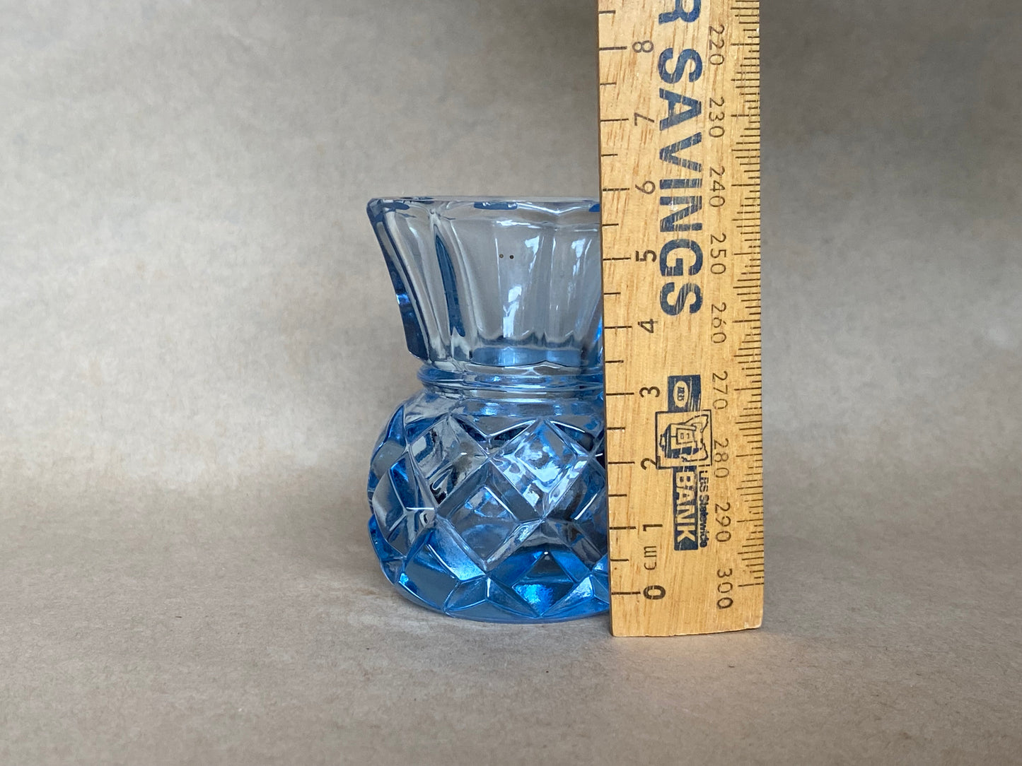 Vintage thistle glass vase from Czechoslovakia