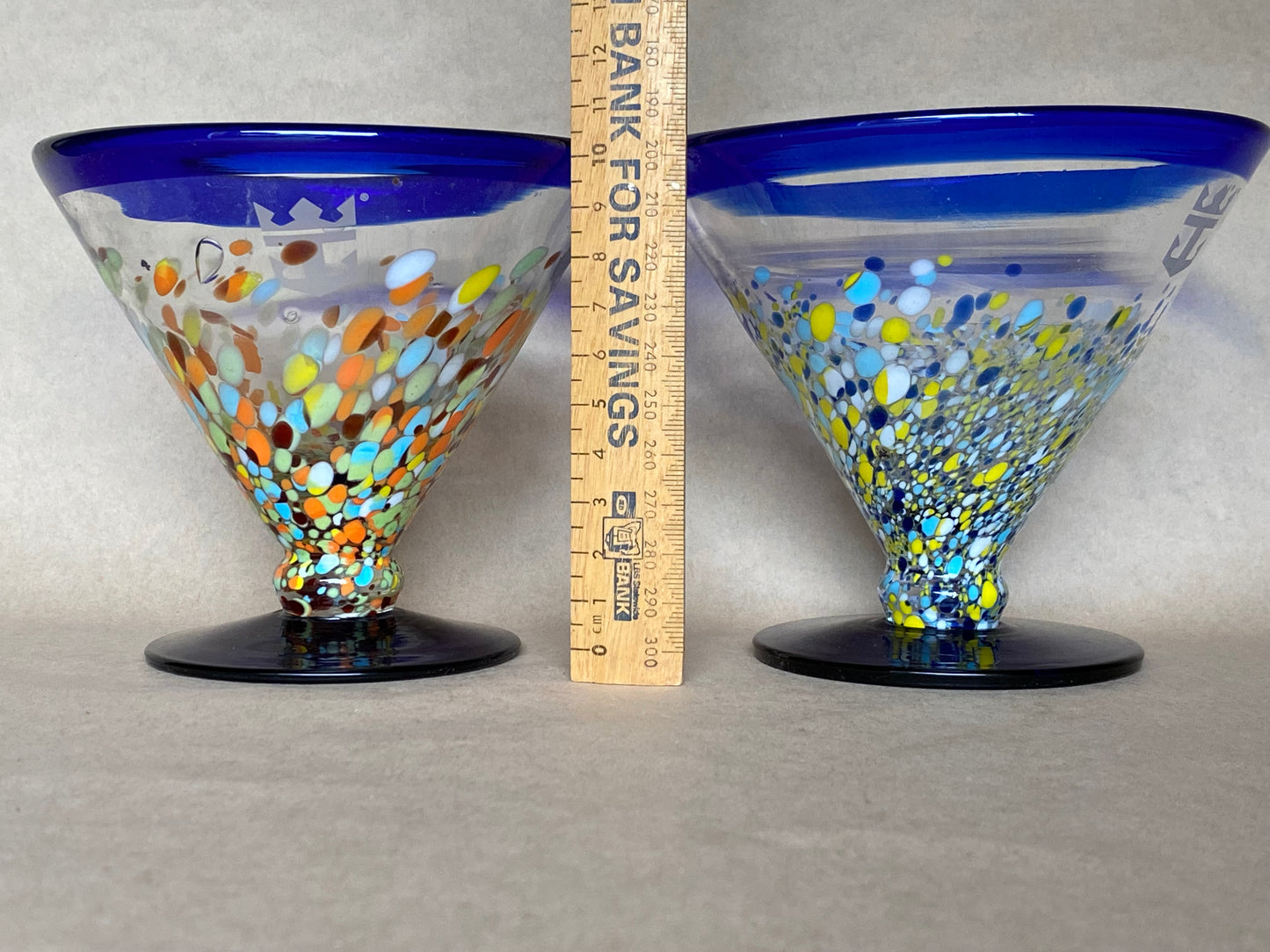 Pair of Kosta Boda Royal Caribbean Margarita Glasses
