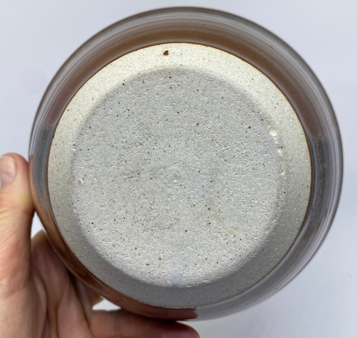 Les Blakebrough bowl with brown and black salt glaze