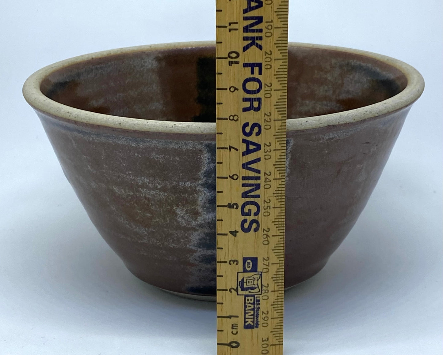 Les Blakebrough bowl with brown and black salt glaze