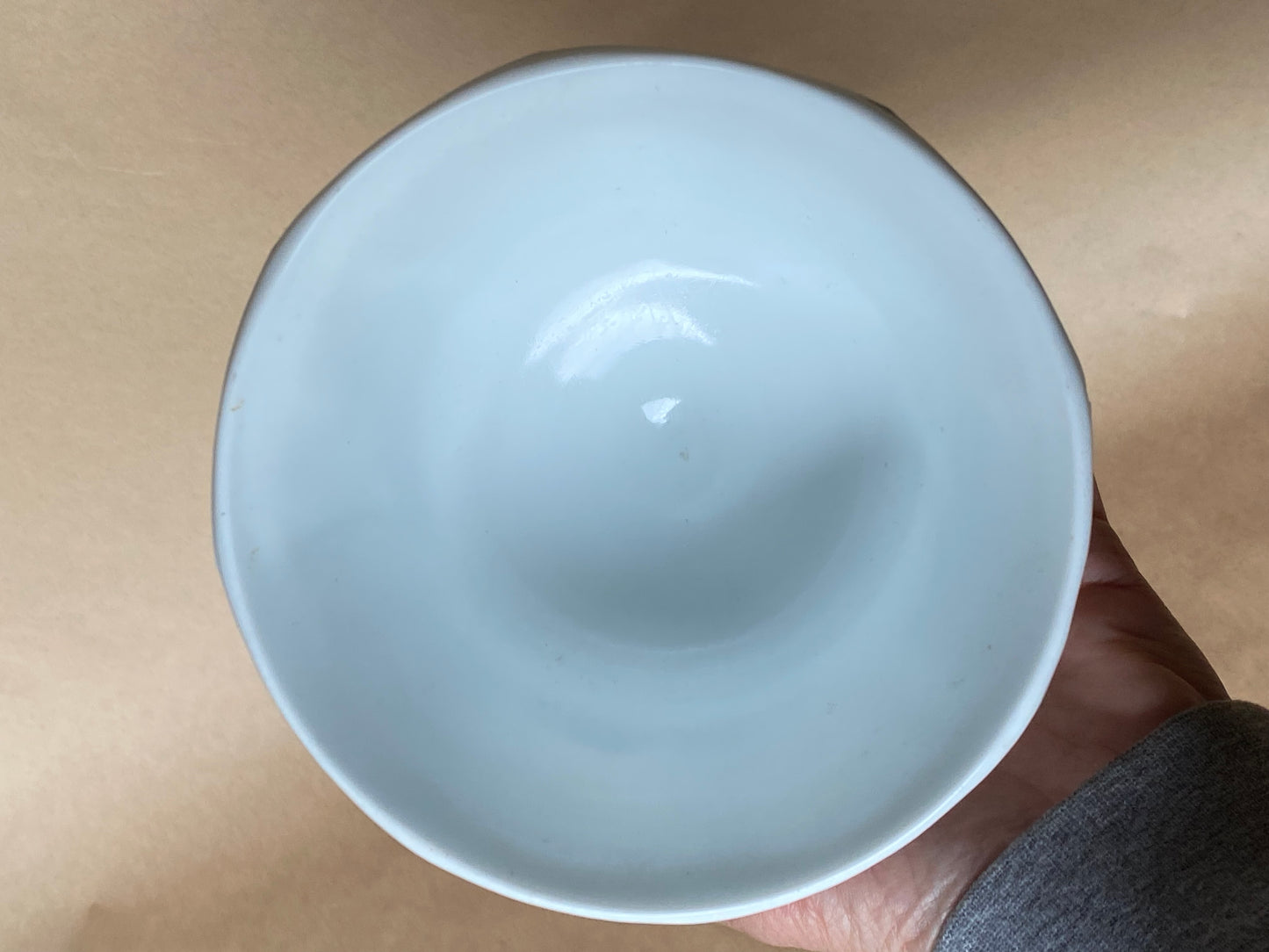 Indiana USA Glass Harvest Grape white milk glass pedestal compote bowl