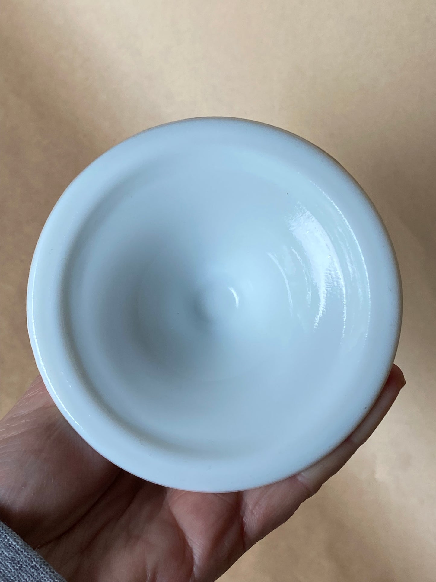 Indiana USA Glass Harvest Grape white milk glass pedestal compote bowl