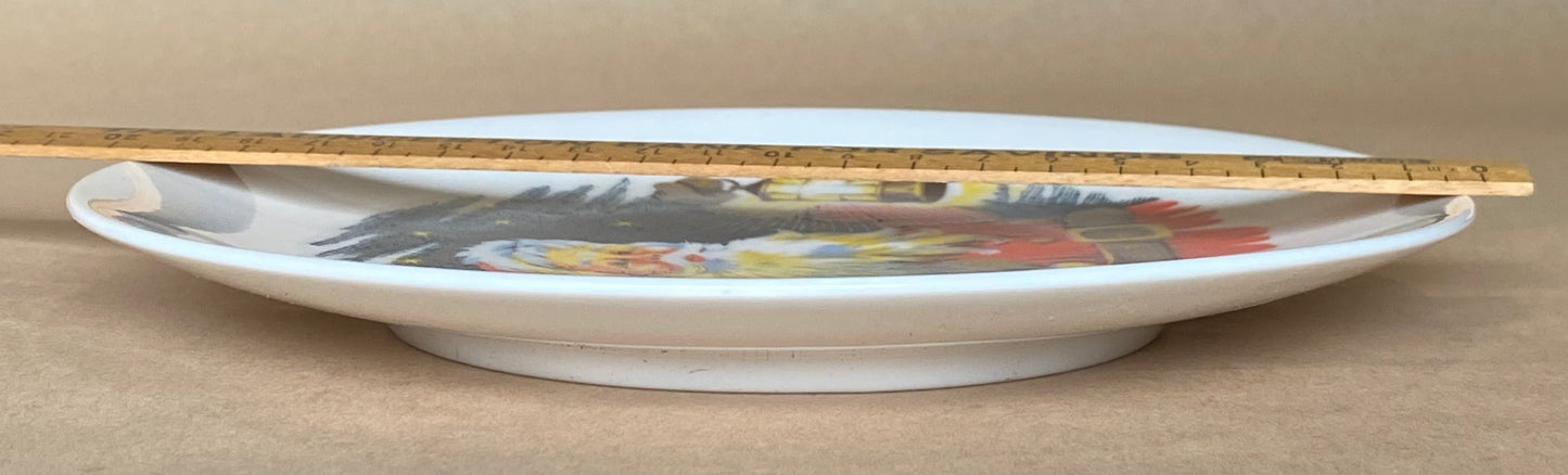 Vintage Van Diemen Pottery Santa Claus plate