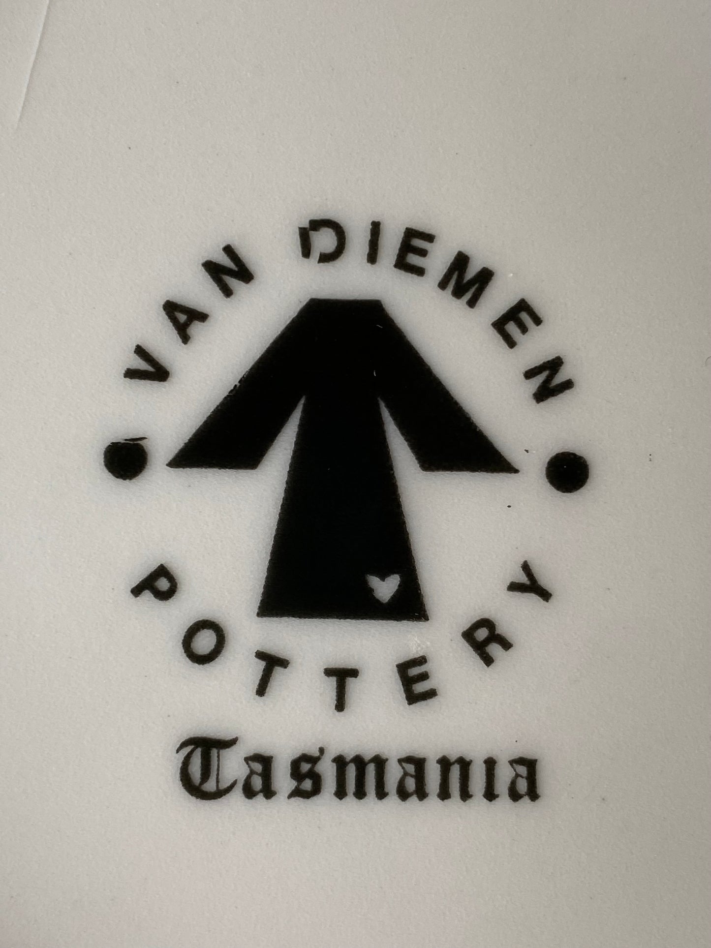 Vintage Van Diemen Pottery Santa Claus plate