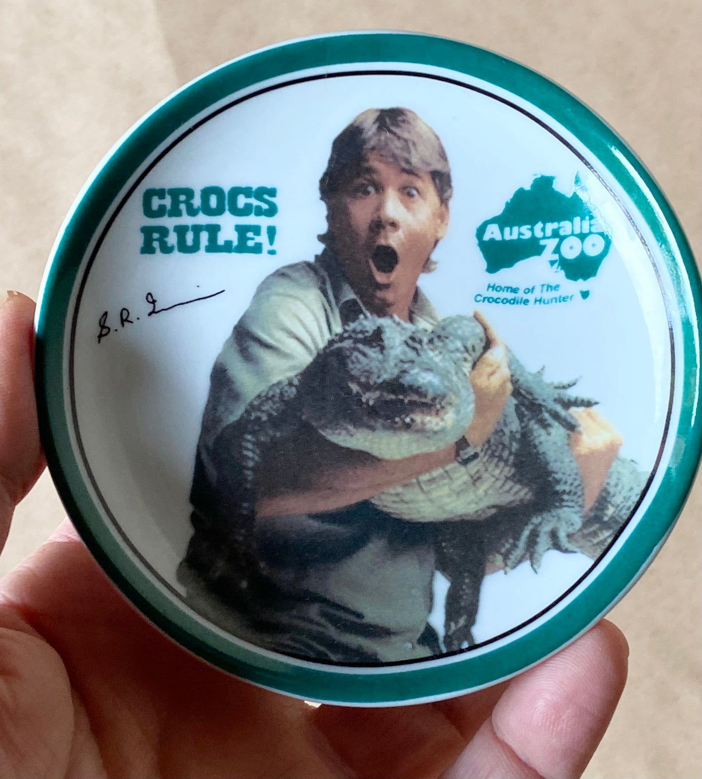 Steve Irwin Australia Zoo trinket dish