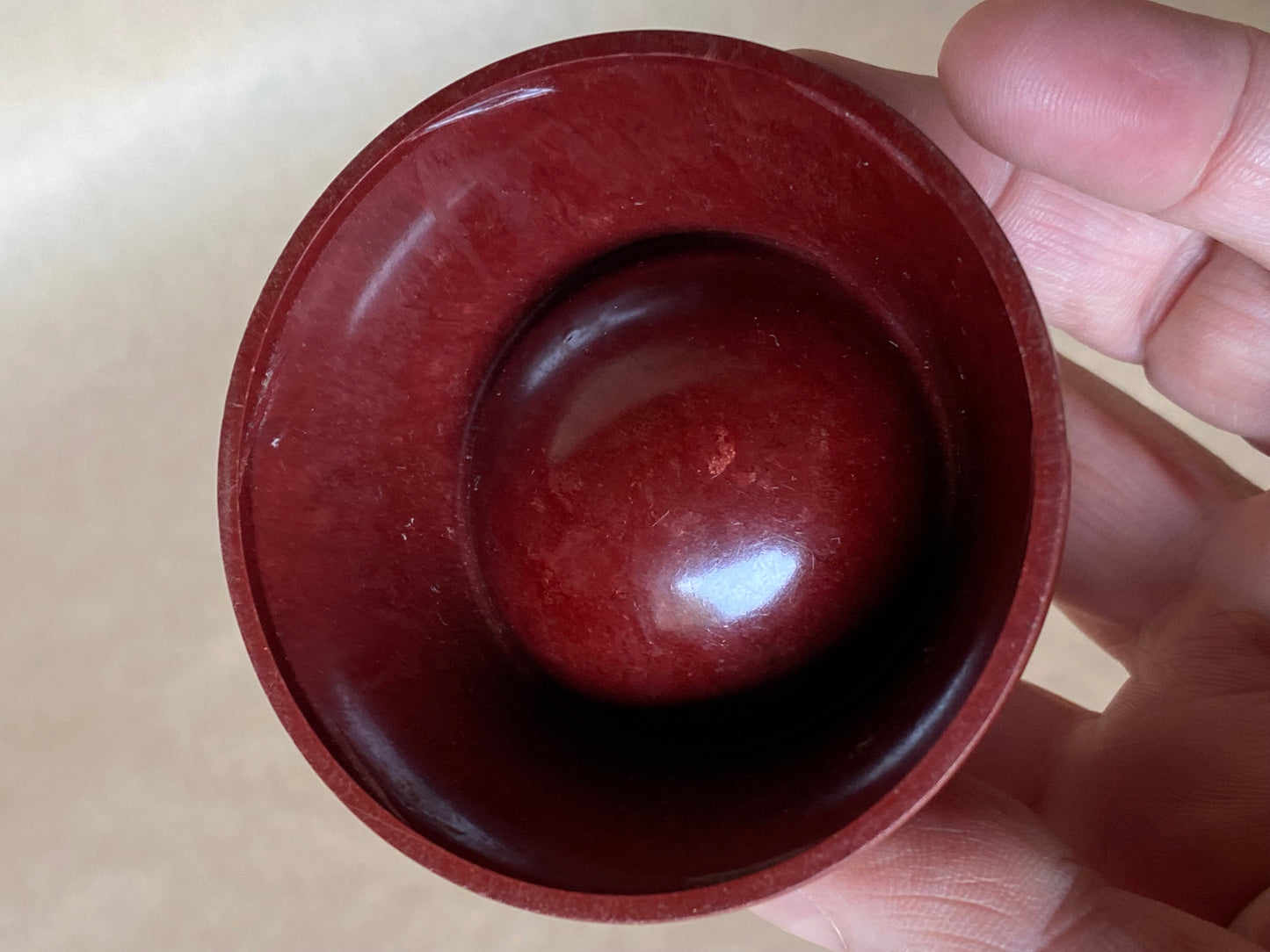 1950s cat bell + Bakelite egg cup