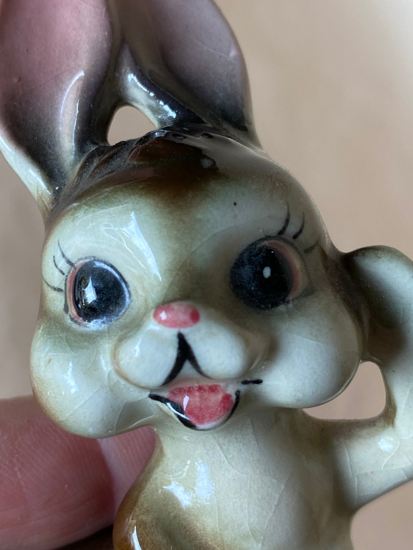 Vintage bunny figurine - MIJ salt or pepper