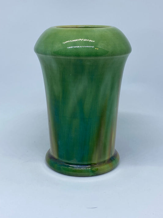 McHugh Shape 67 - gumtree green and yellow glaze - 1930s