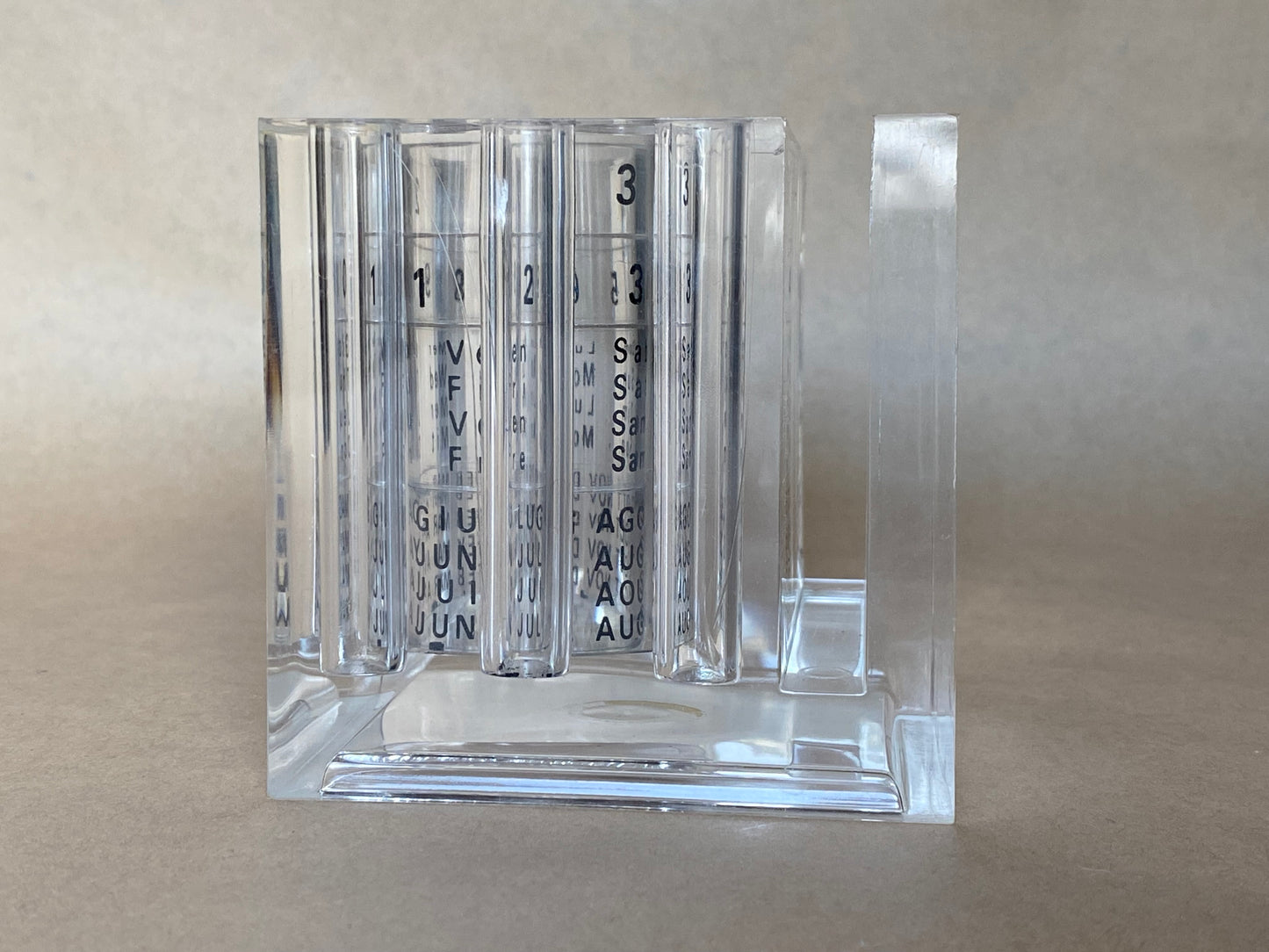 Guzzini Perpetual Calendar Desk Organiser 1980s