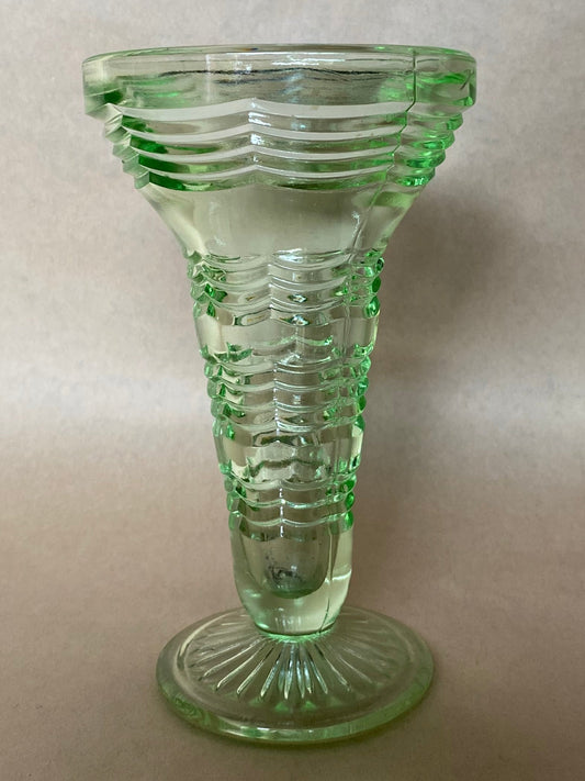 Crown Crystal Australia Depression Glass Vase