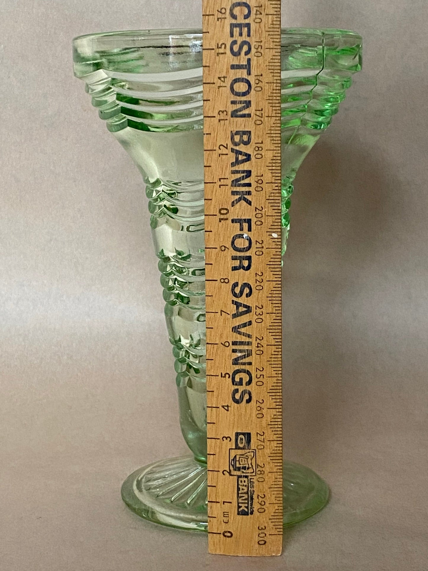 Crown Crystal Australia Depression Glass Vase