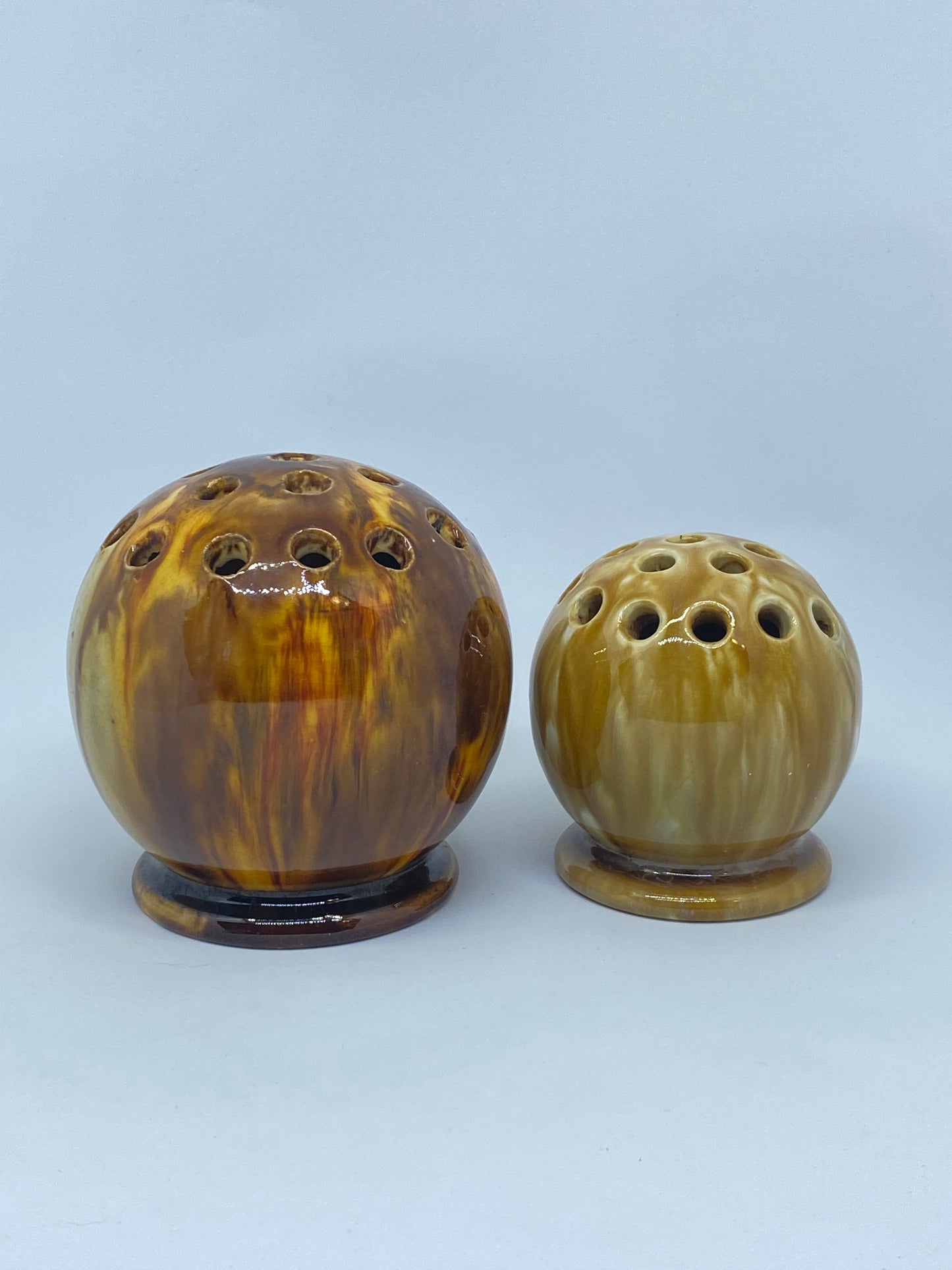 McHugh shape 33 LARGE vase ball - flames - dated 1931