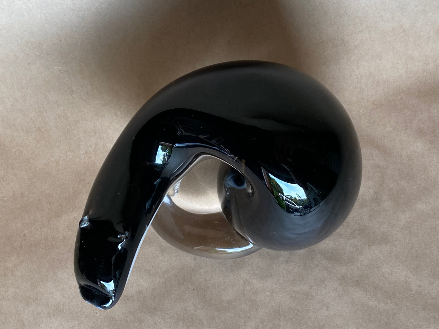 Langham Art Glass figurine Stoat by Paul Miller