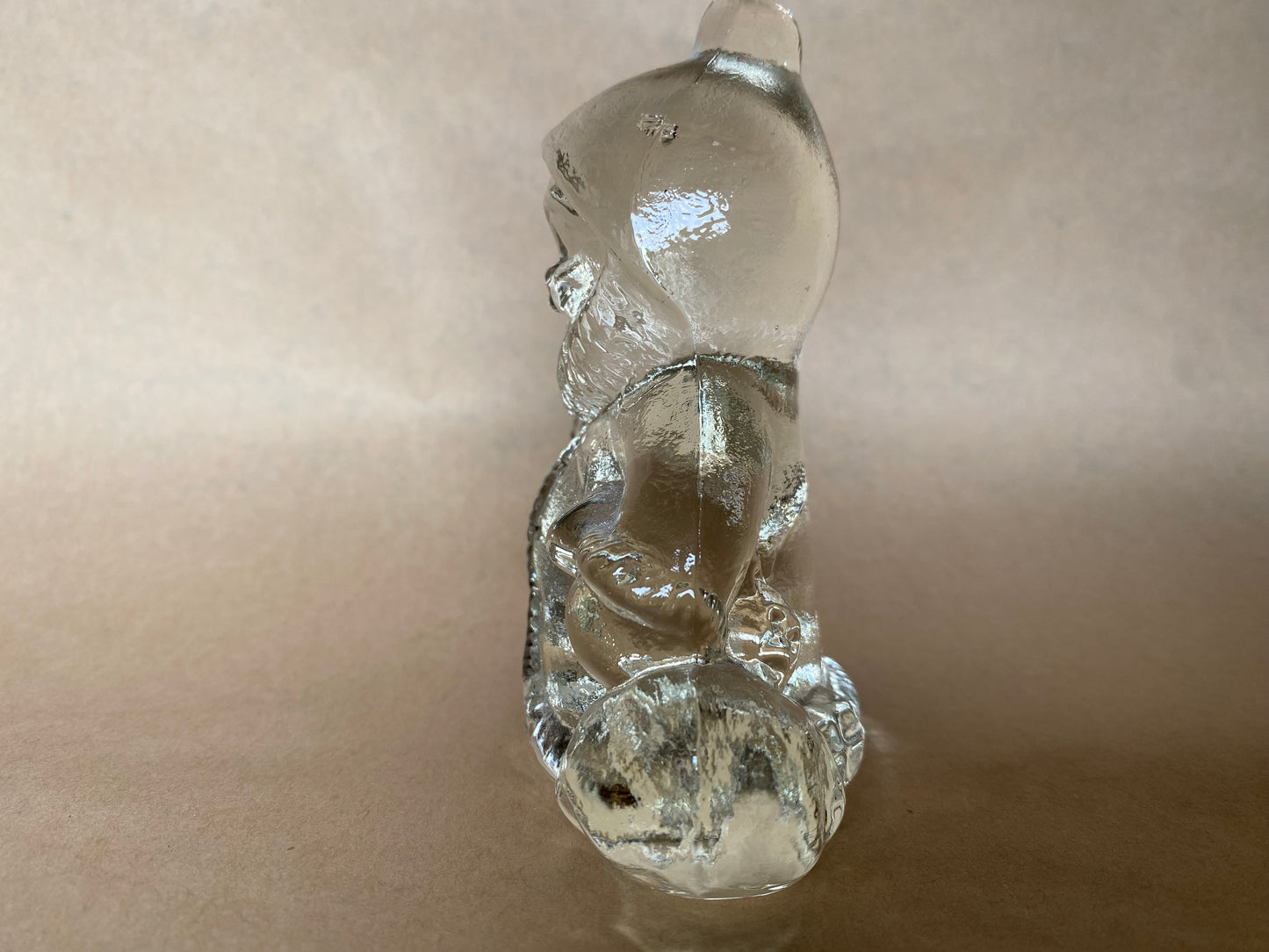 Vintage Goebel Glass Santa Claus Candle Holder