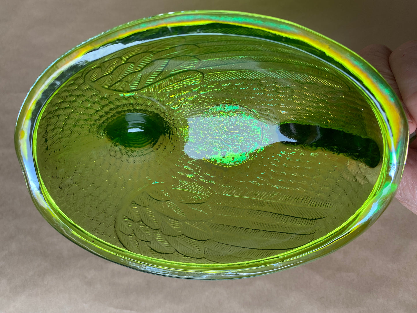 Indiana Glass Carnival Glass Hen on Nest