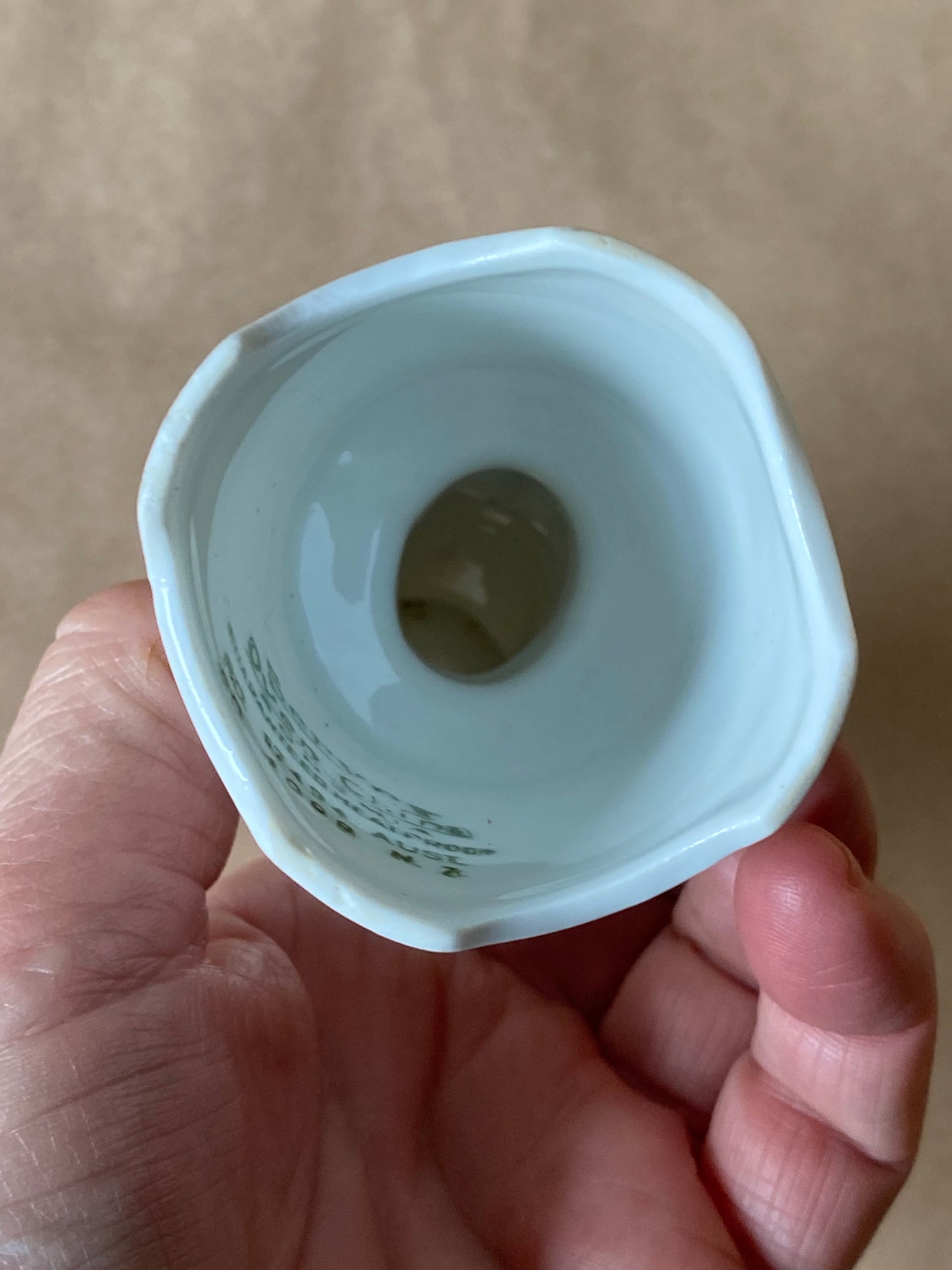 1930s Ceramic Servex Chef pie funnel
