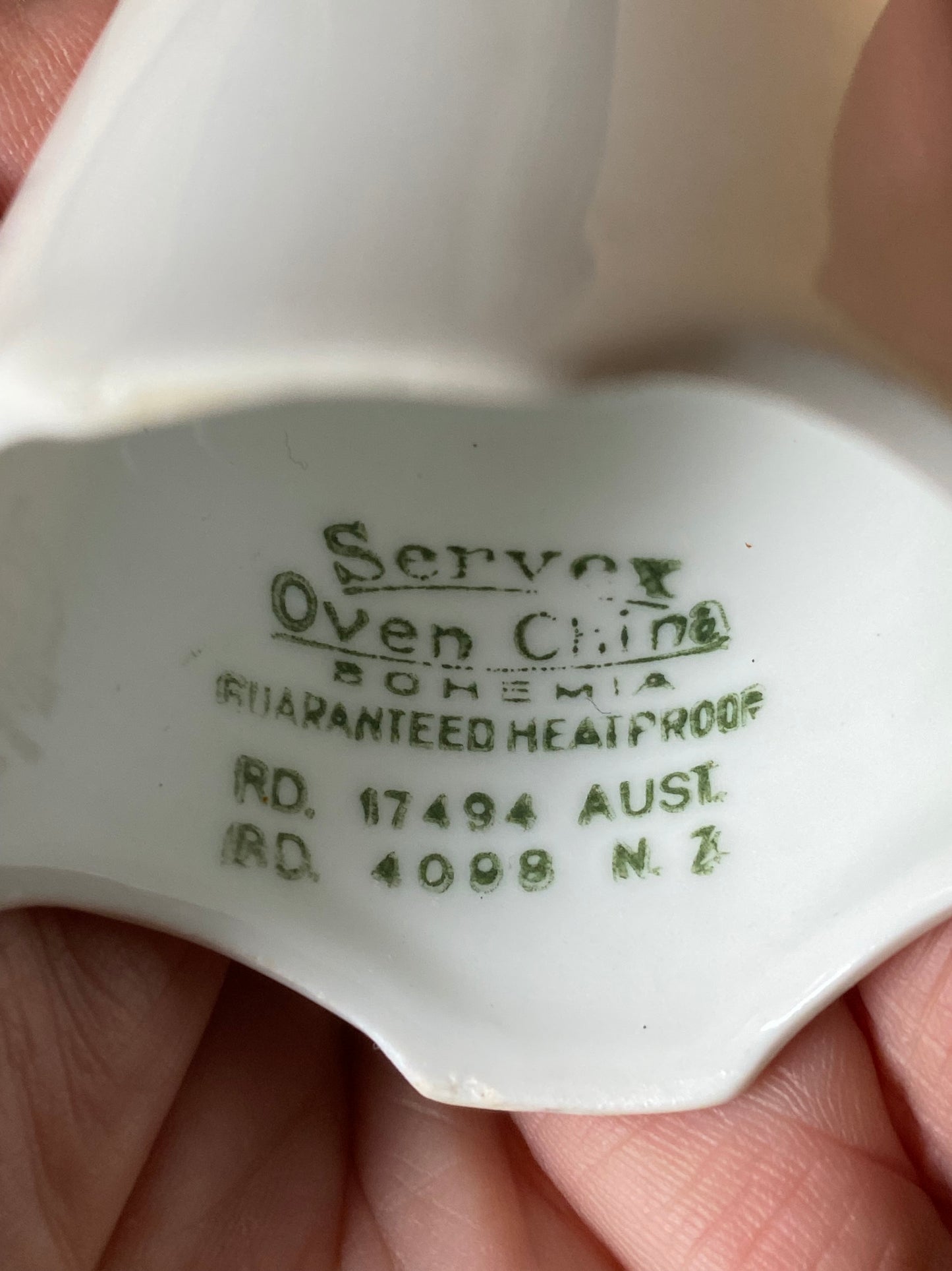 1930s Ceramic Servex Chef pie funnel
