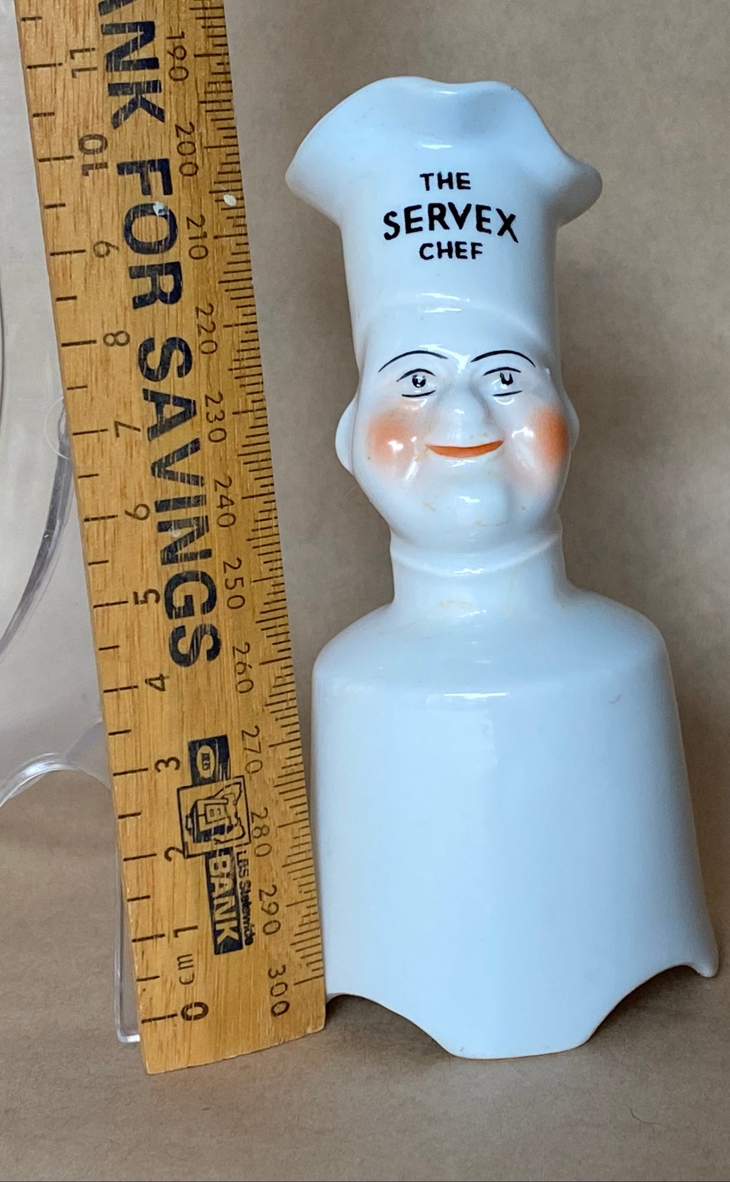 1930s Ceramic Servex Chef pie funnel