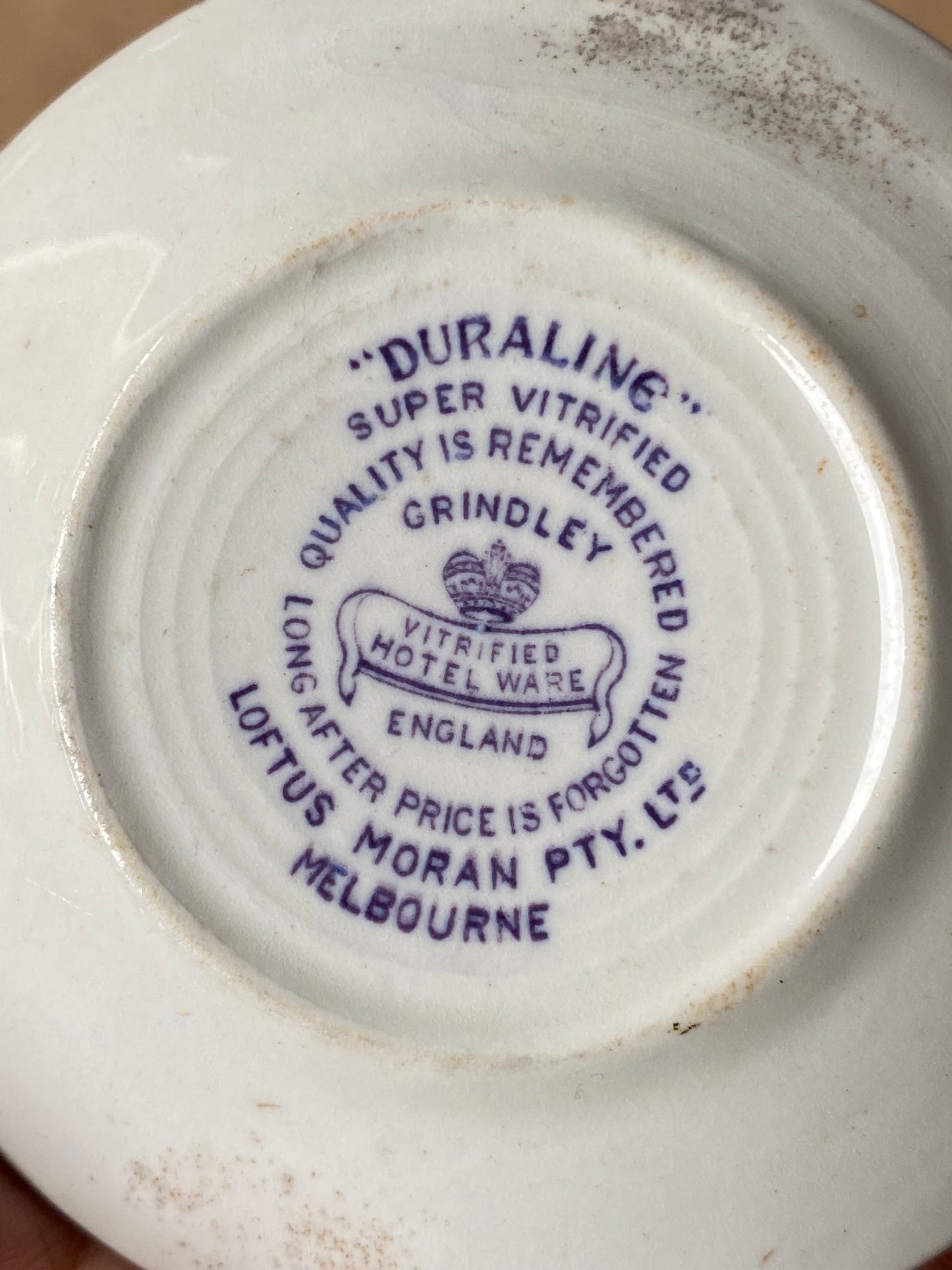 Vintage 1950s Seppelts Super Vitrified ceramic advertising wine coaster