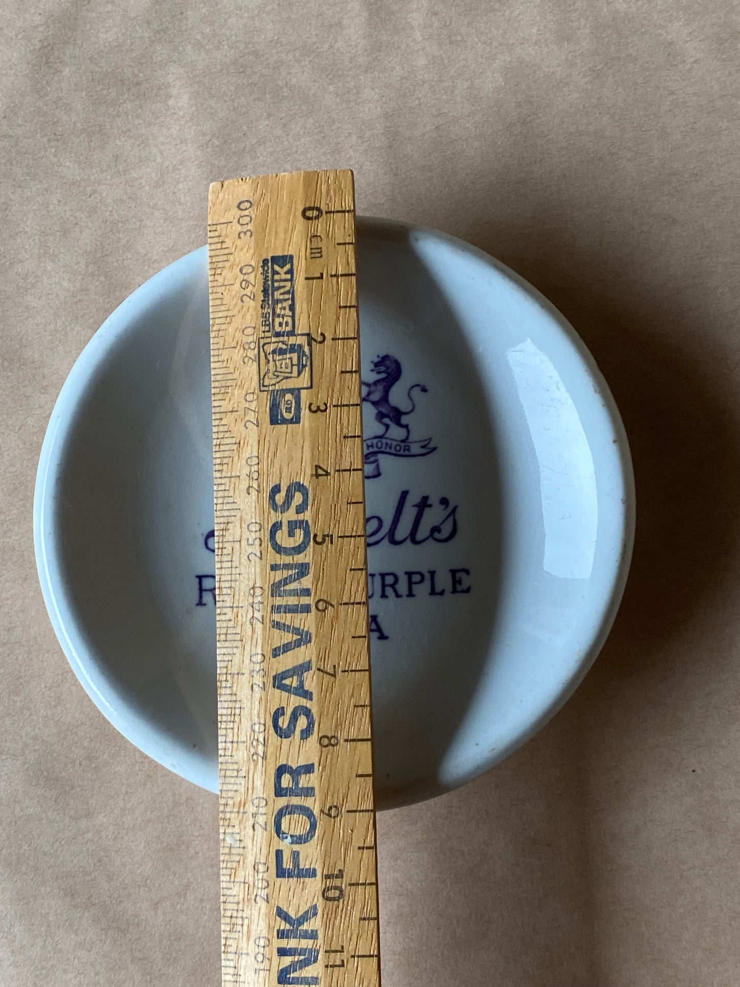 Vintage 1950s Seppelts Super Vitrified ceramic advertising wine coaster