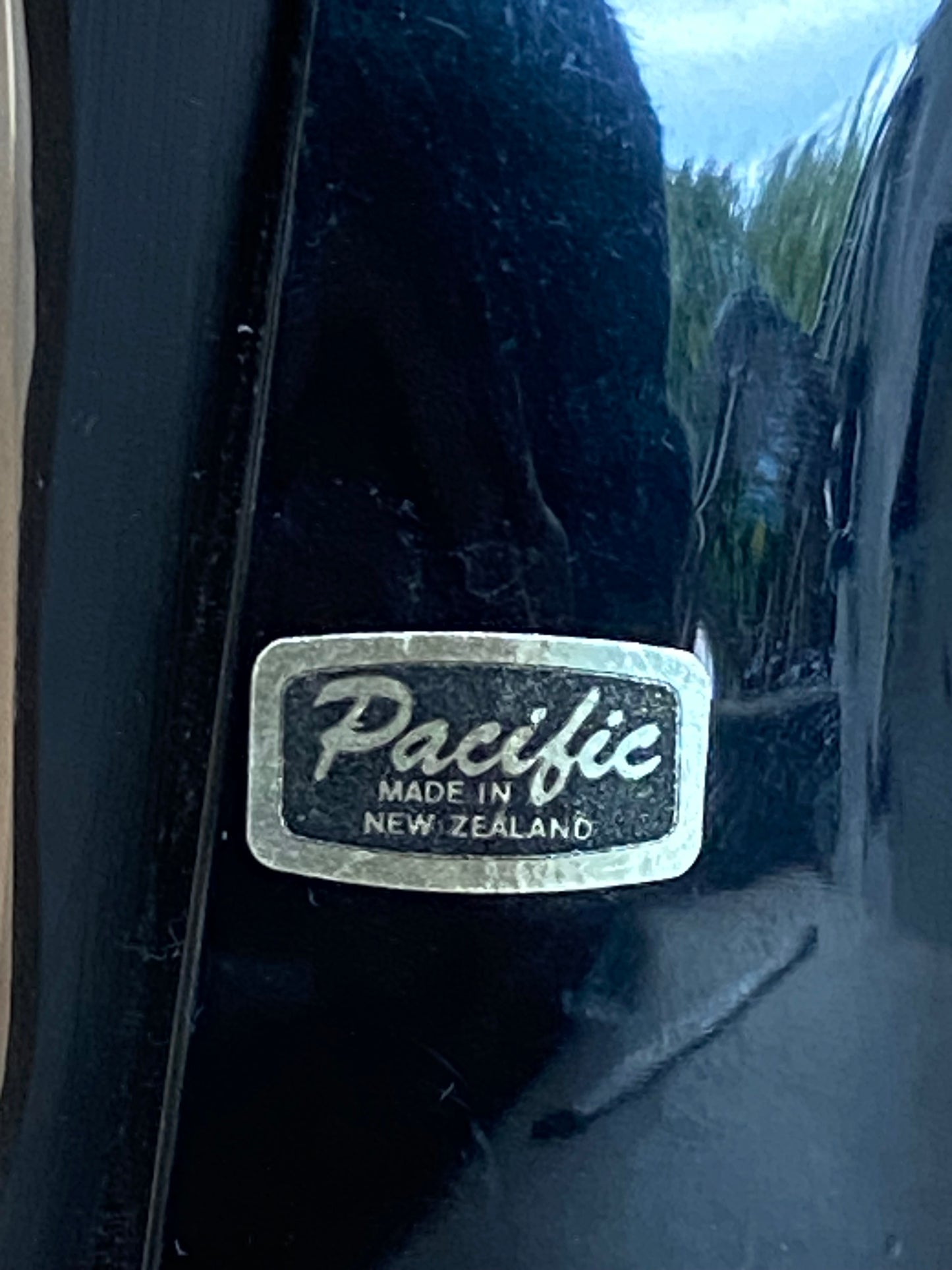 'Pacific' vintage pâua shell MCM resin cat