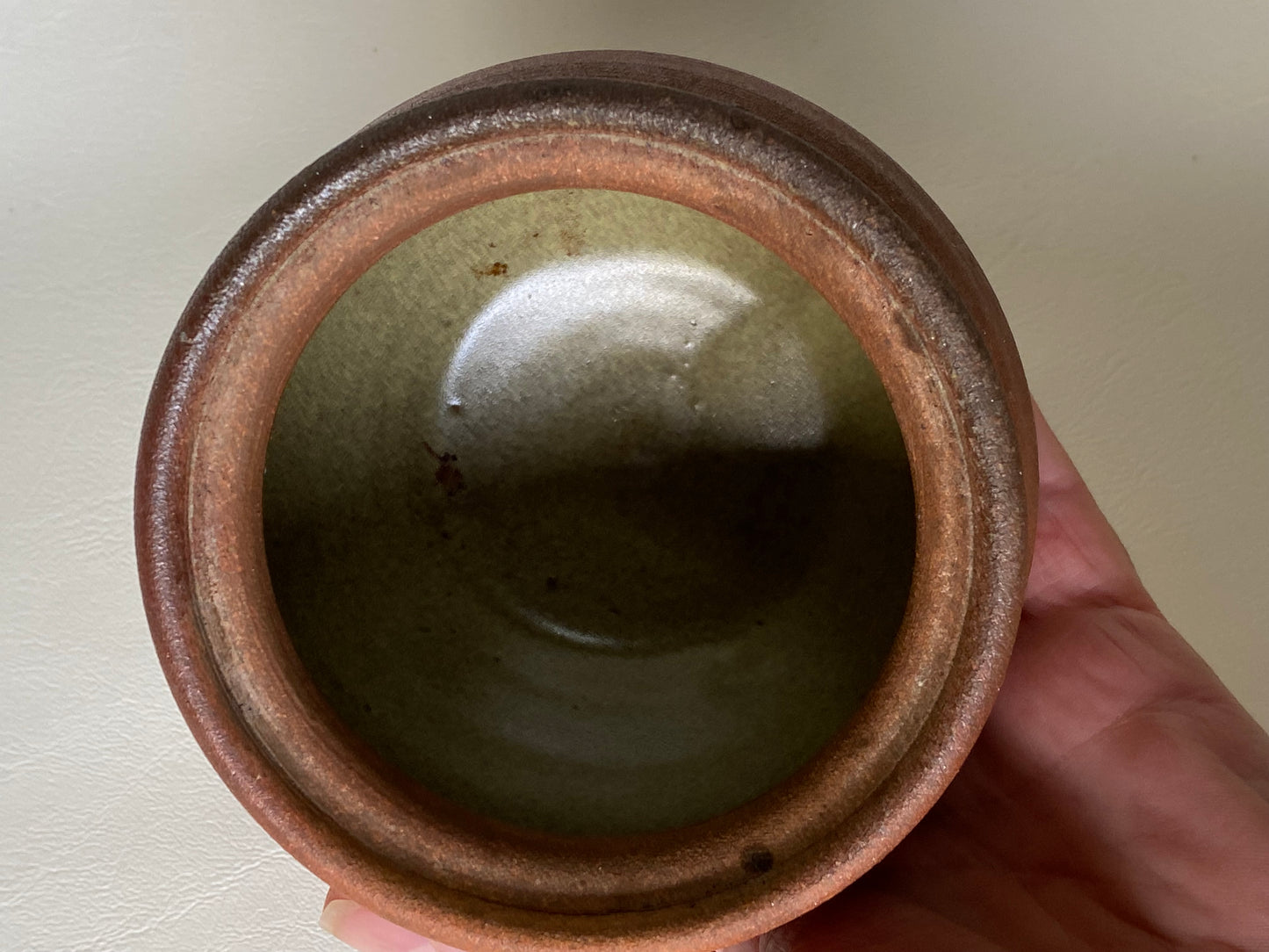 Wood fired Raku Sugar Bowl with lid - Tim Holmes 'Garden Island Creek'