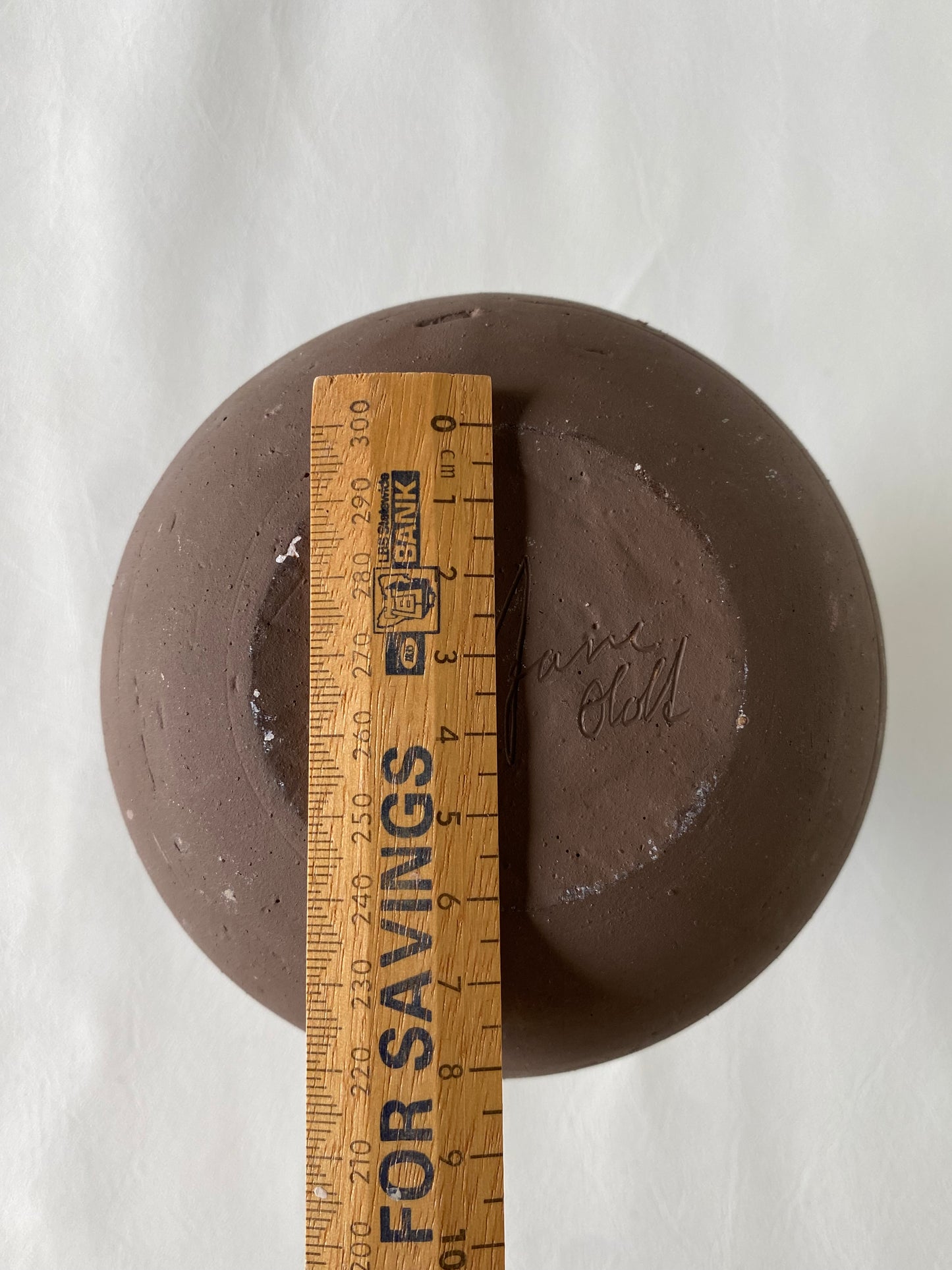 Vintage studio pottery vase - signed