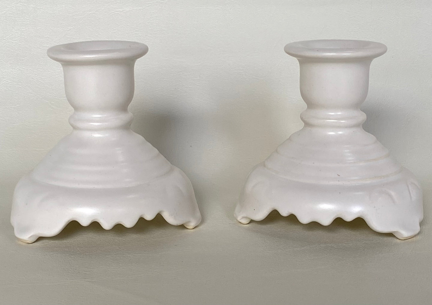 Vintage Diana Australia Pottery Beautiflora B7 taper candle holders