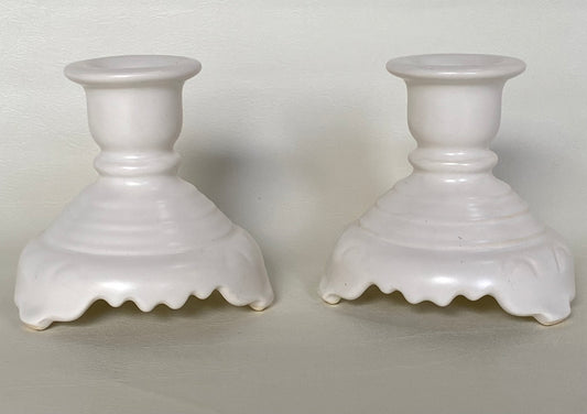 Vintage Diana Australia Pottery Beautiflora B7 taper candle holders