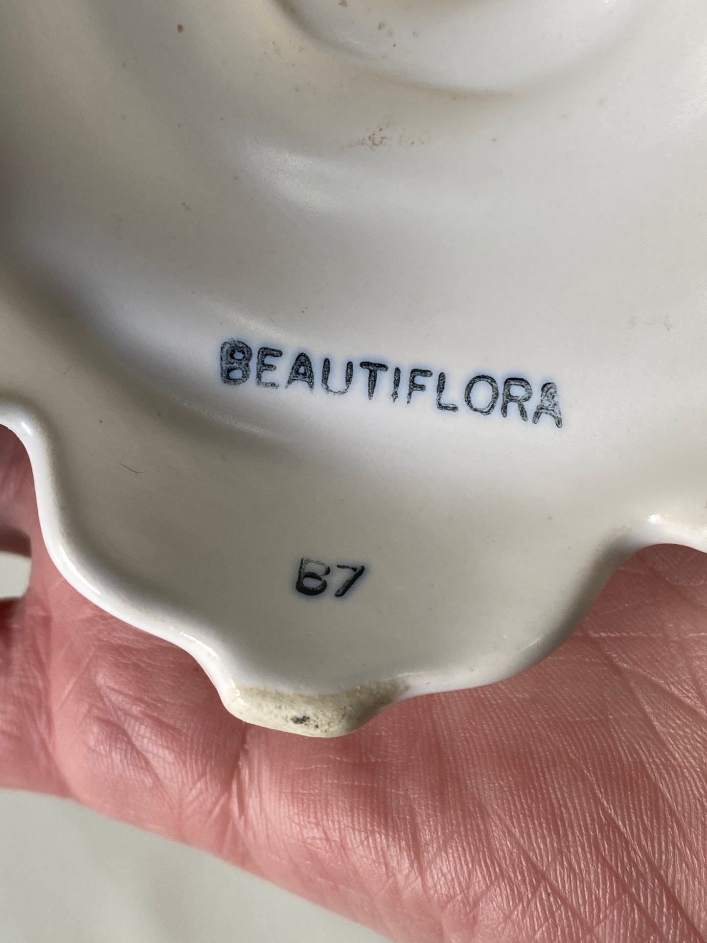 Vintage Diana Australia Pottery Beautiflora B7 taper candle holders