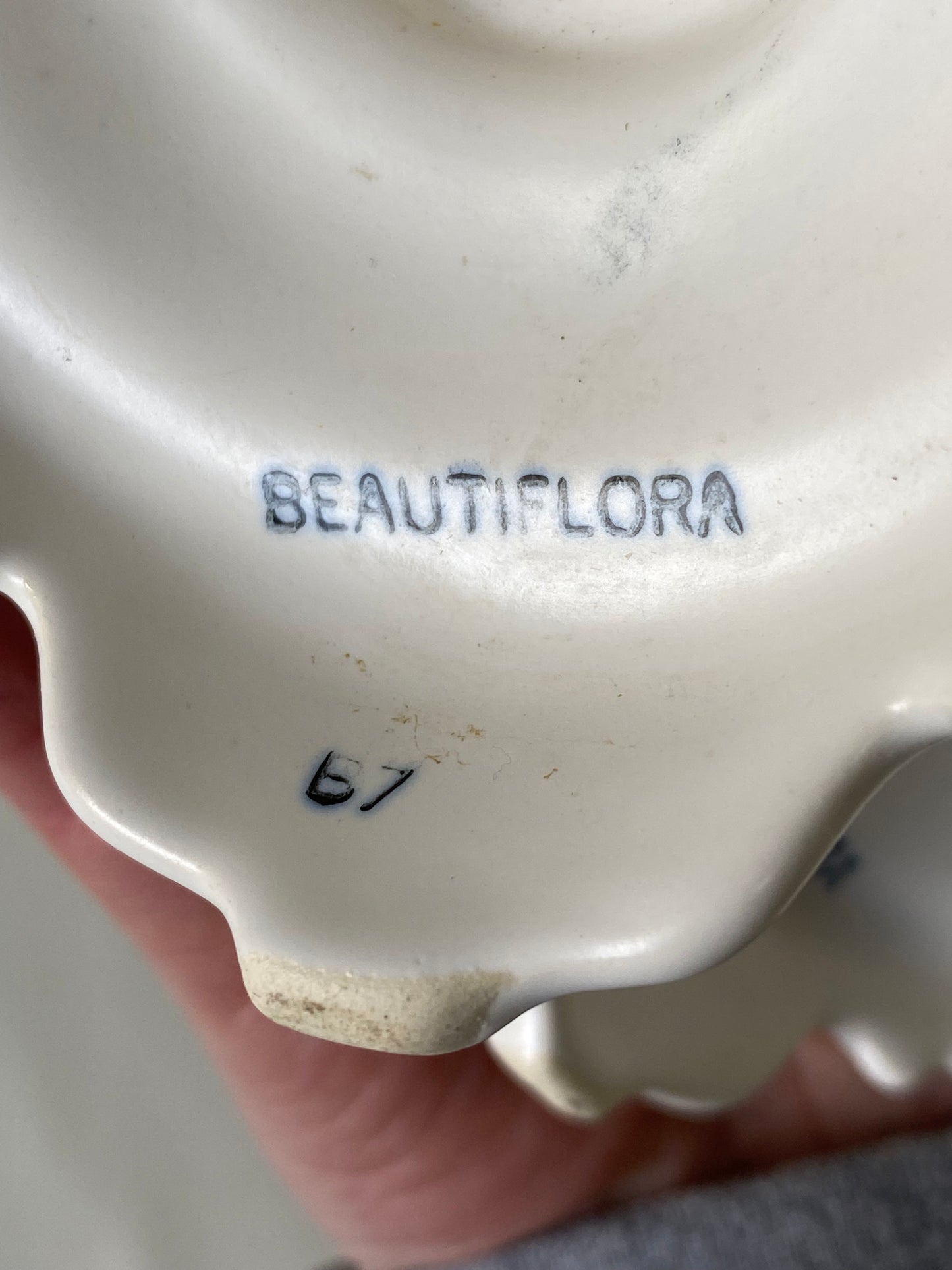 Vintage Diana Australia Pottery Beautiflora B7 taper candle holders