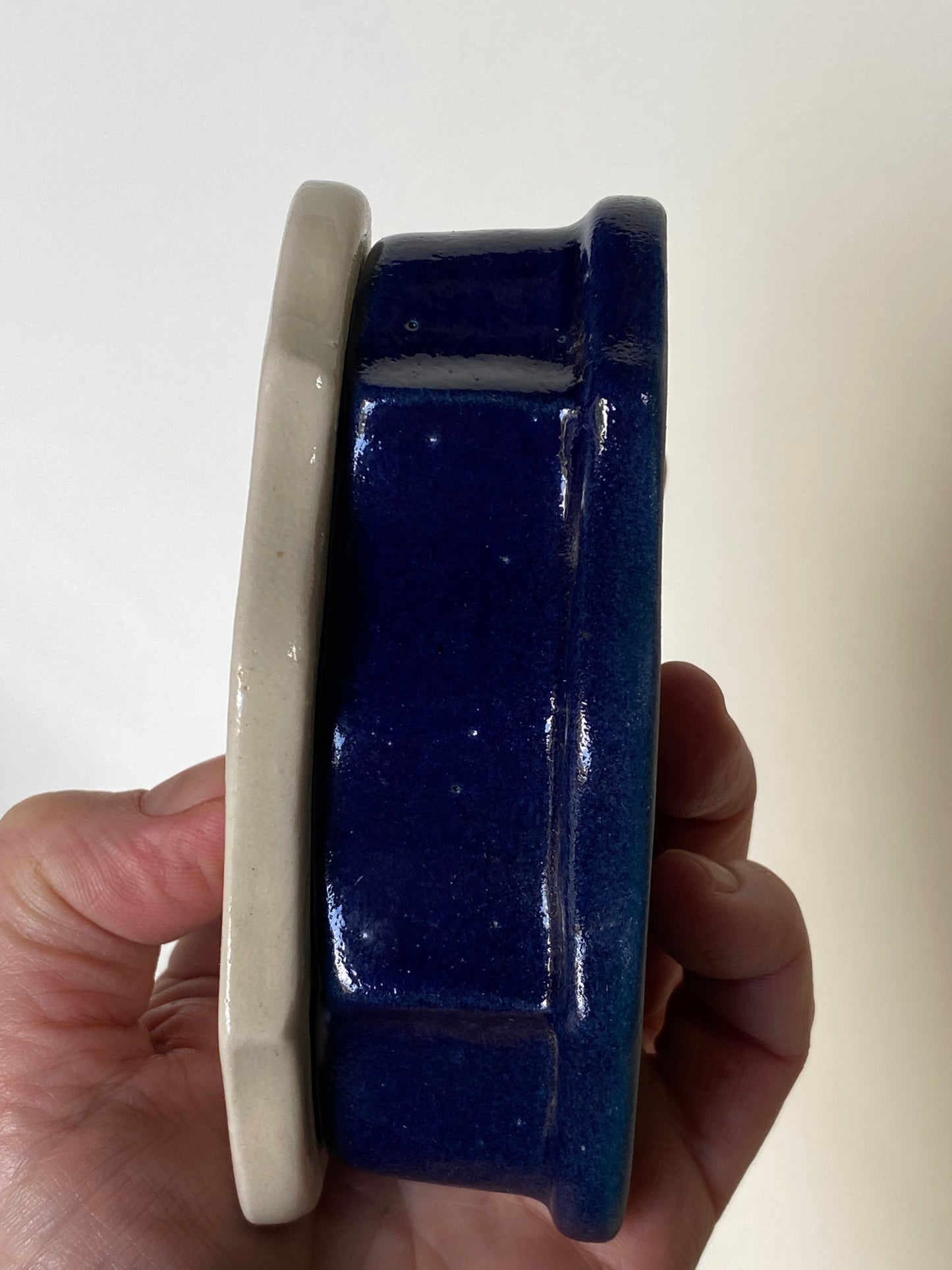 Vintage indigenous pottery trinket box