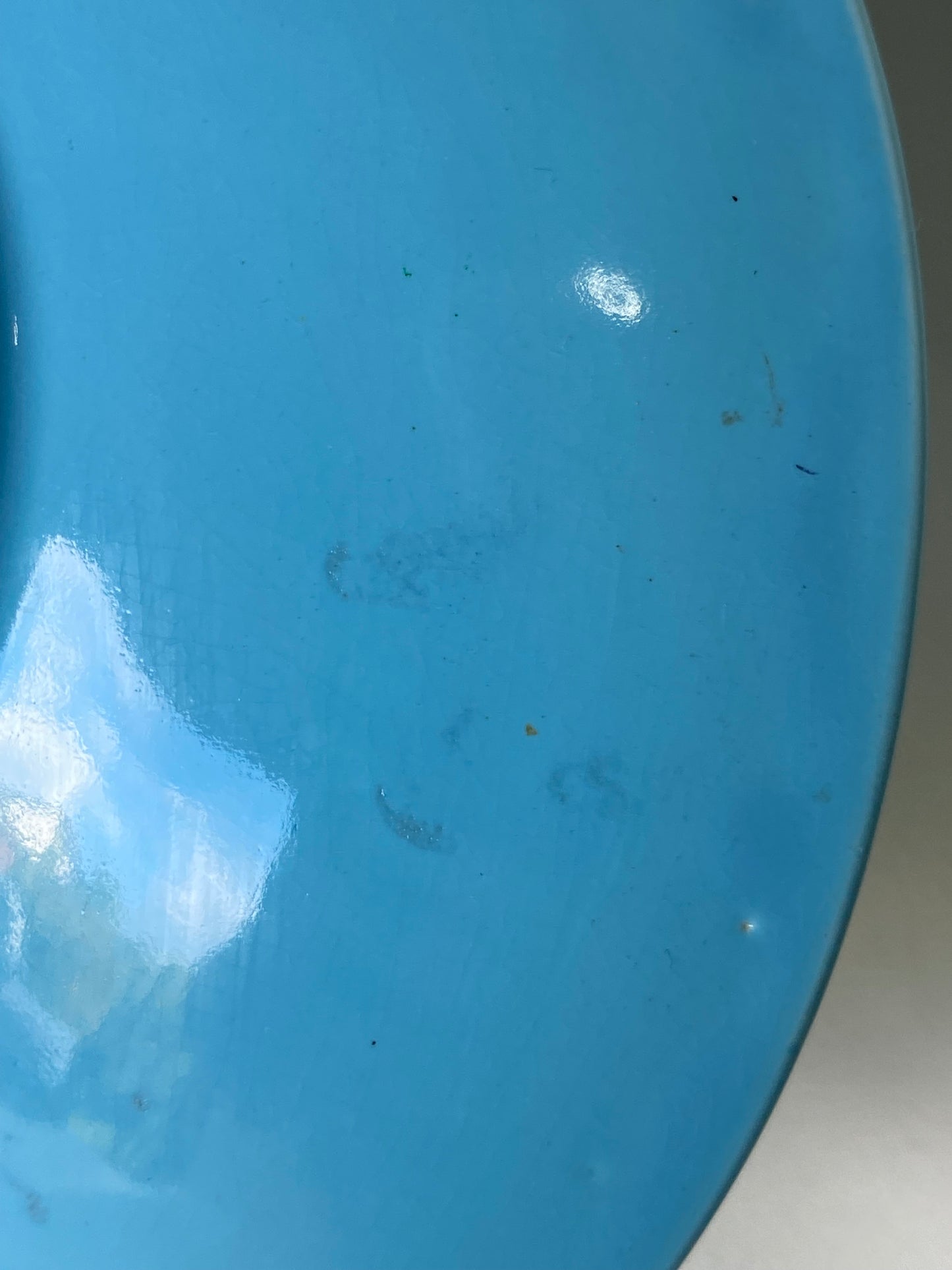 vintage Wade England Bramble Ware Golden Turquoise dish / turquoise colour