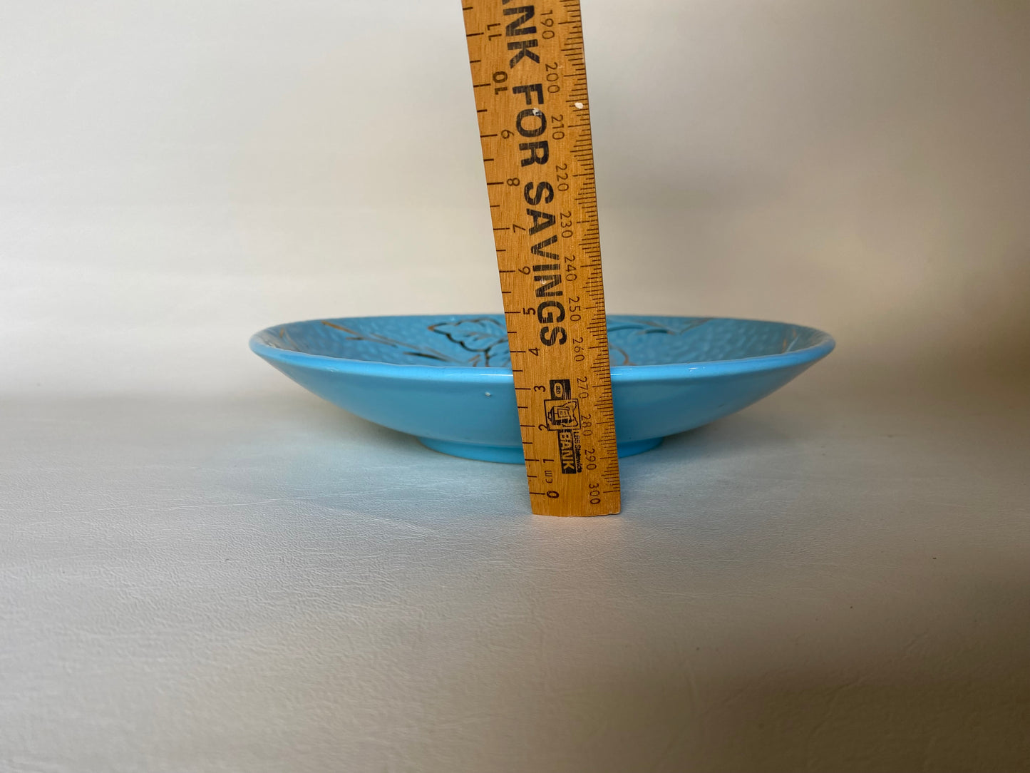 vintage Wade England Bramble Ware Golden Turquoise dish / turquoise colour