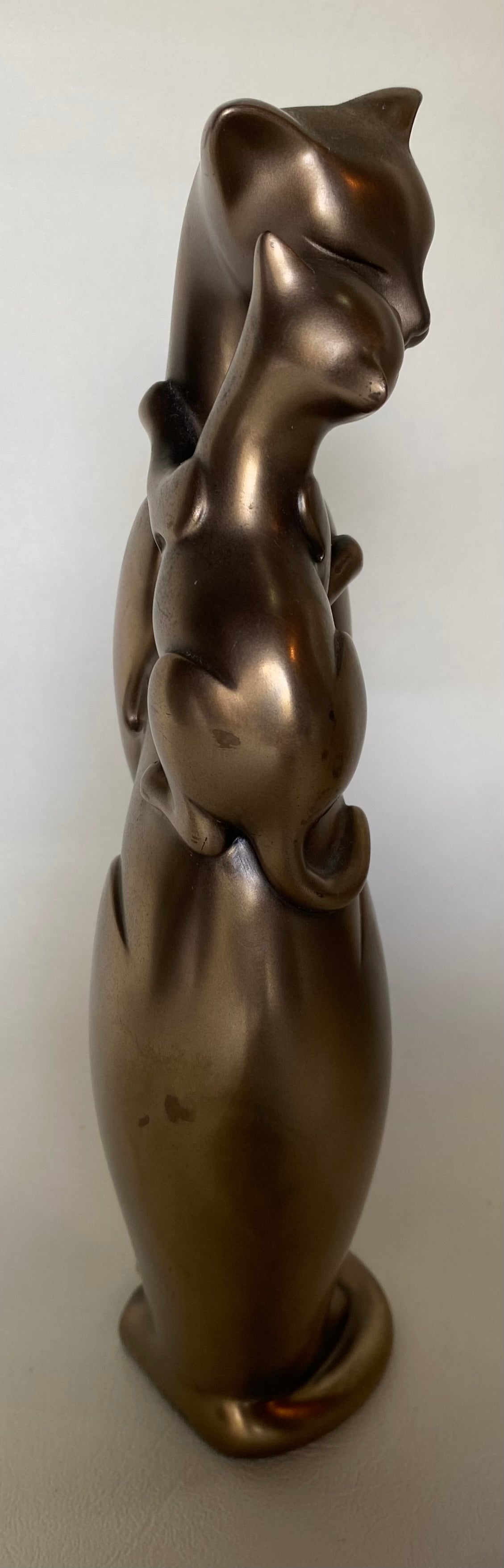 Veronese Shudehill bronze-effect cat figurine