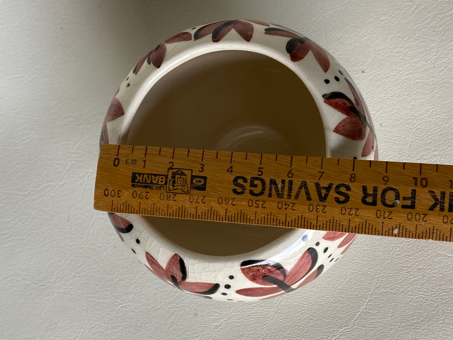 Vintage  Australian hand painted studio pottery - signed "Rose Ash"