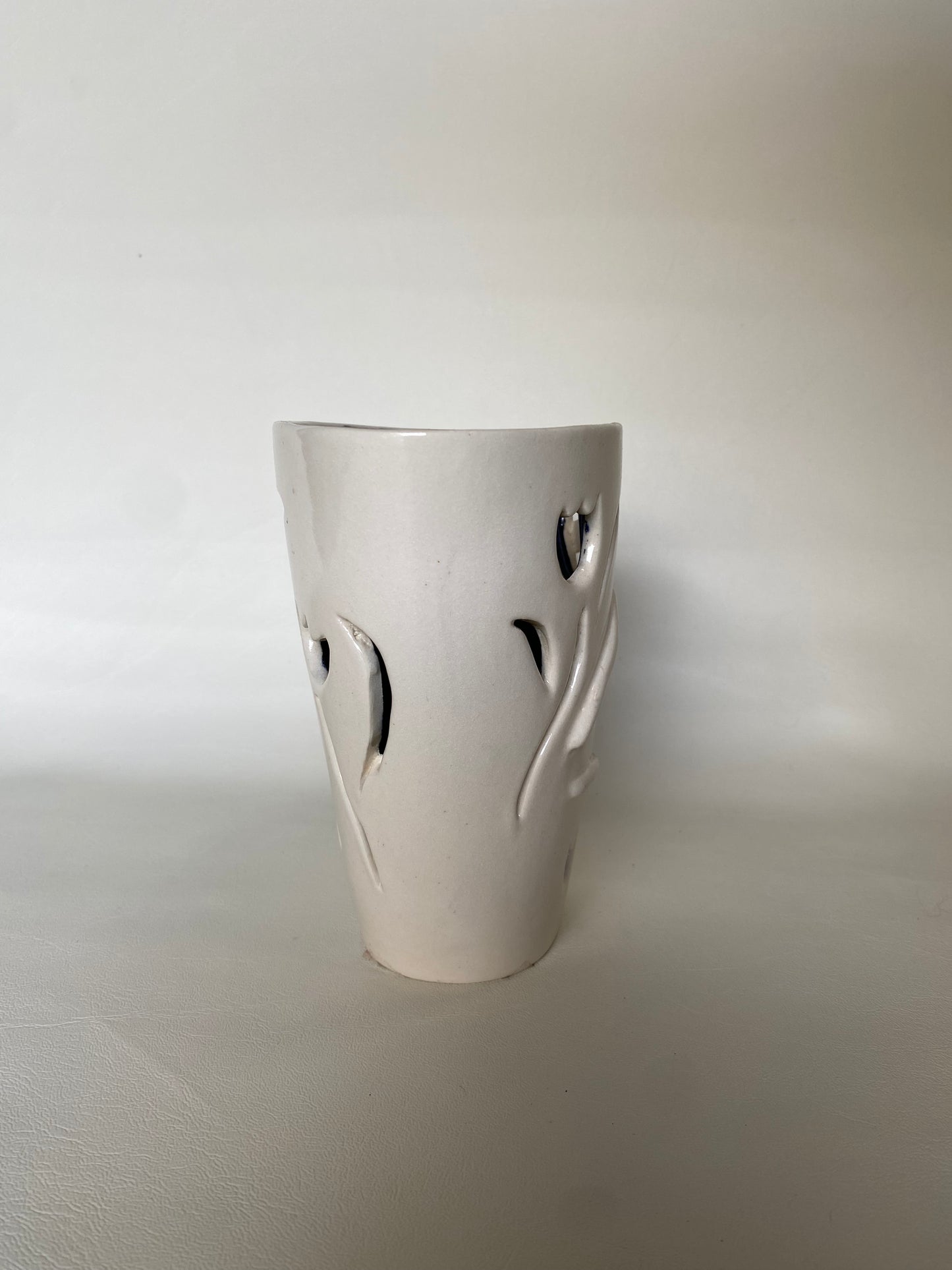 Vintage Studio Student open vase “Shadow”