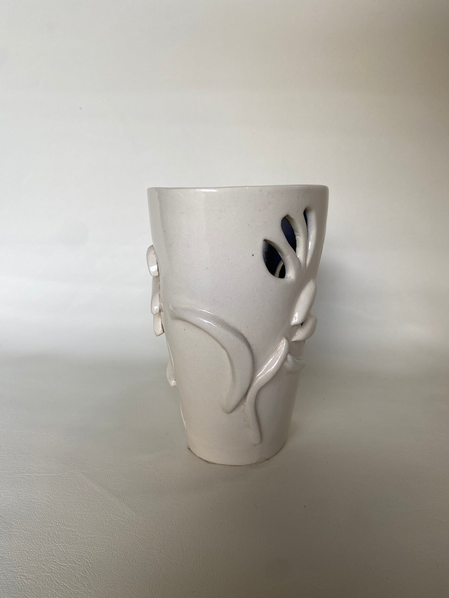 Vintage Studio Student open vase “Shadow”
