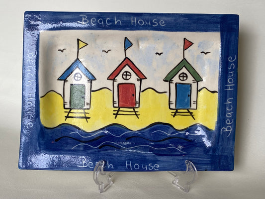 Carolyn 'Toselli Tasmania' beach house pottery plate