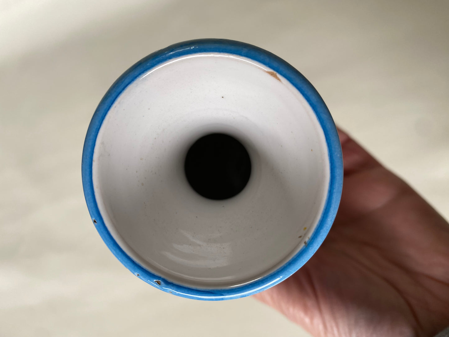1950s Italian hand painted vase
