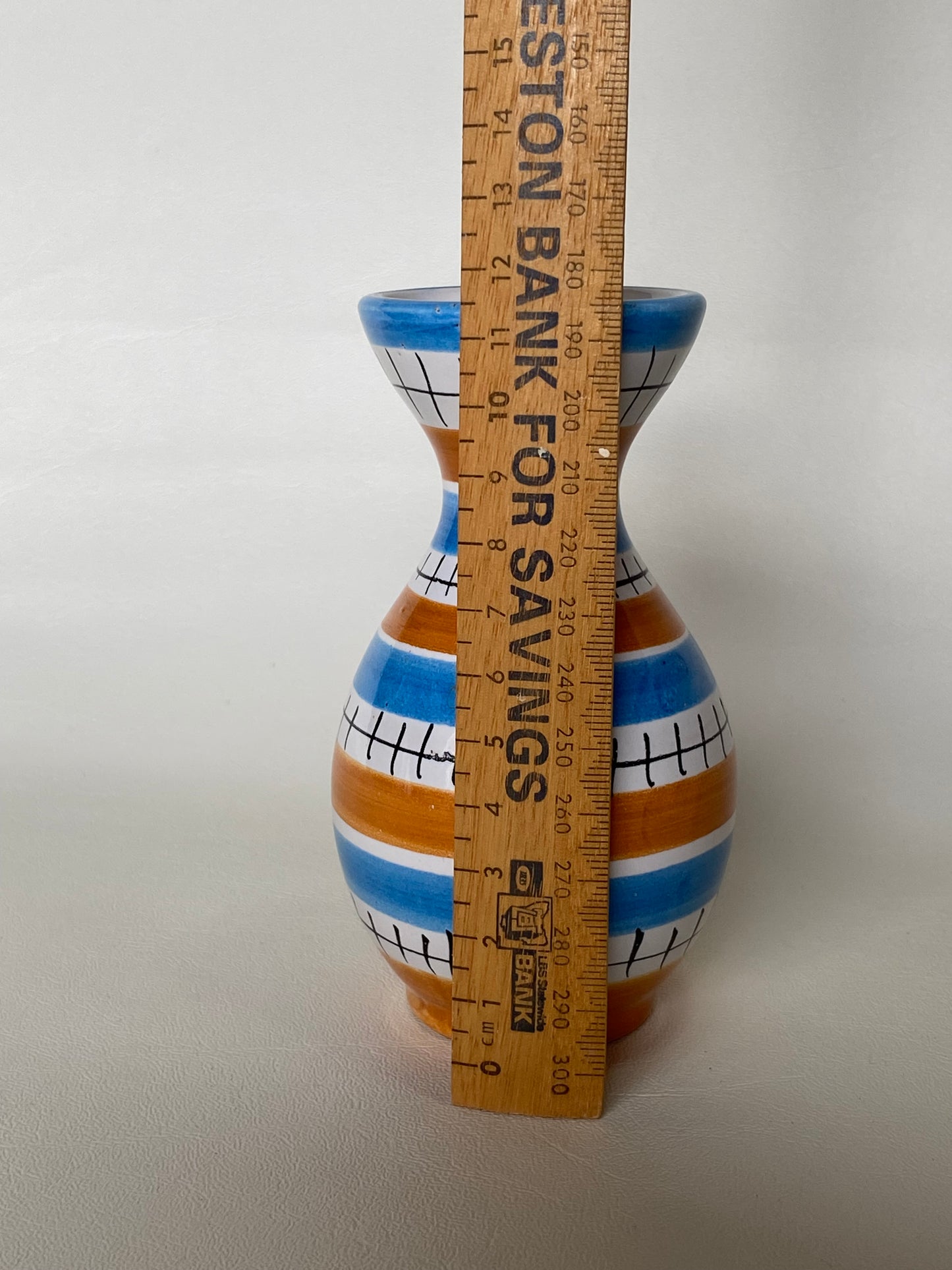 1950s Italian hand painted vase
